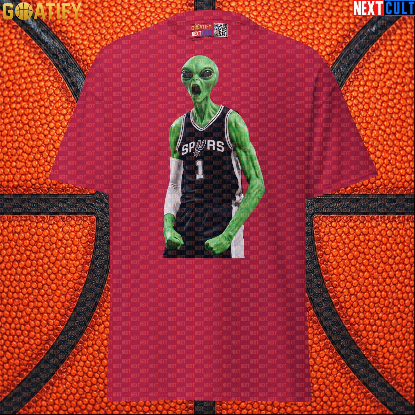 Basketball T-Shirt Alien Wemby Screaming Graphic for Victor Wembanyama and Spurs Fans |  | ["Basketball", "France", "NBA", "San Antonio Spurs", "Victor Wembanyama", "Wemby"]