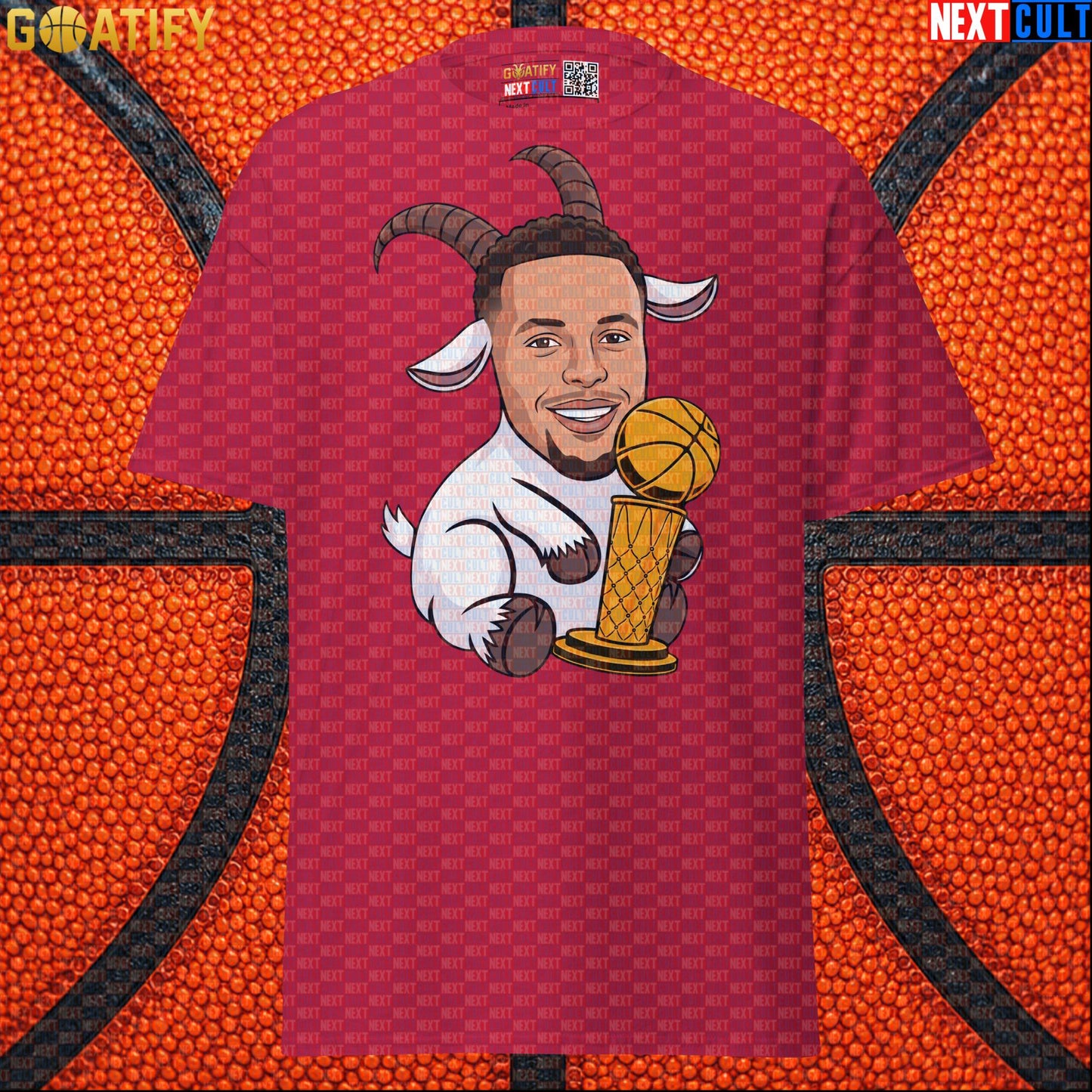 Basketball T-Shirt Stephen Curry GOAT Champion Graphic Tee for Warriors Fans & NBA Gifts |  | ["Basketball", "Golden State Warriors", "NBA", "Stephen Curry"]