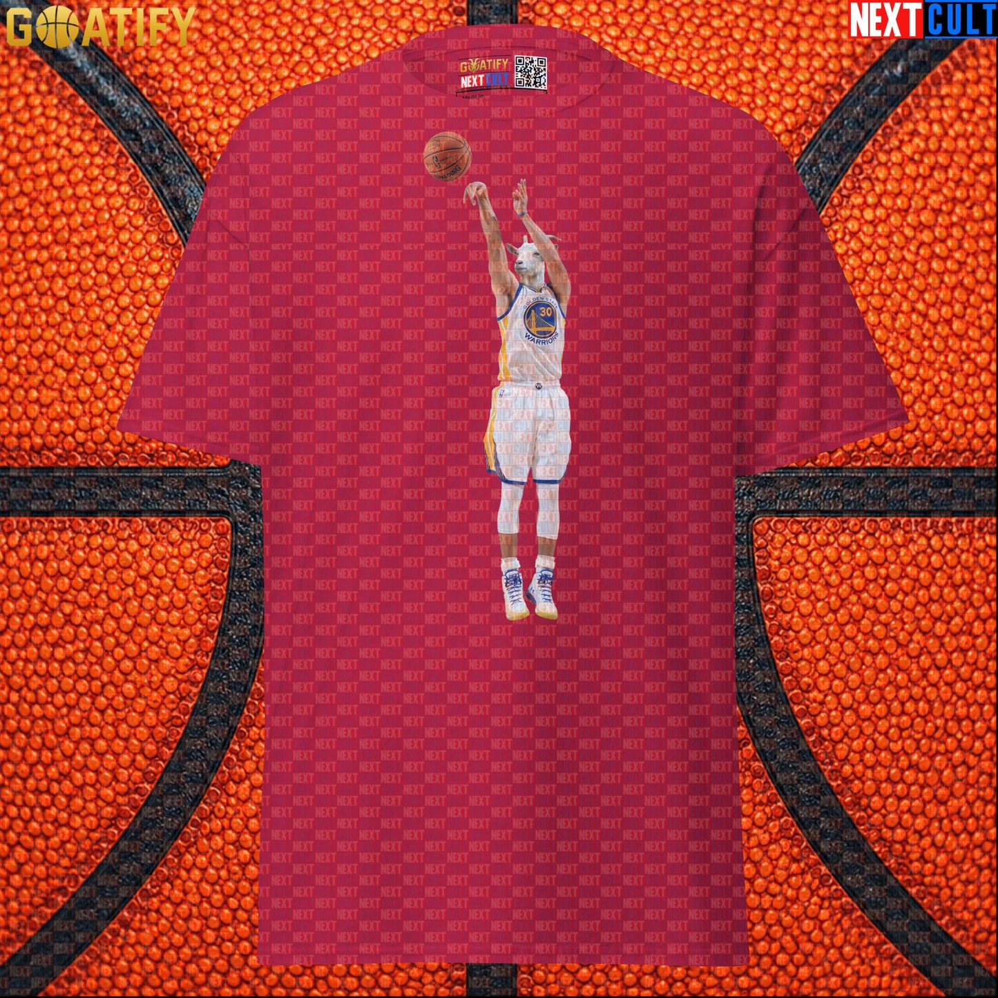 T-Shirt Stephen Curry GOAT 3 Pointer Graphic Tee for Warriors Fans NBA Basketball Gift Cardinal T-shirts Next Cult Brand