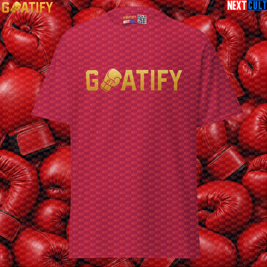 Boxing GOAT T-Shirt GOATIFY Gold Fight Graphic Tee for Boxing Fans & Martial Arts Gifts | T-shirts | ["Boxing", "Martial Arts", "NCB"]