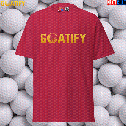 Golf GOAT T-Shirt Golden Golf Ball Graphic for Golfers, Sports Fans & Gifts | GOATIFY | T-shirts | ["Golf", "NCB", "PGA"]