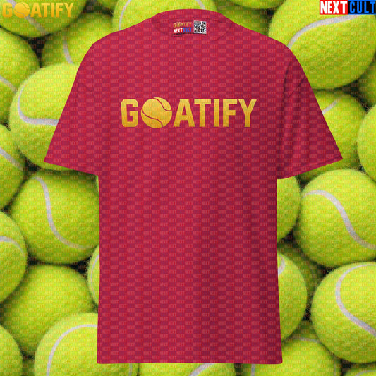 Tennis GOAT T-Shirt Golden Ball Graphic for Tennis & Padel Fans, Players & Gifts | GOATIFY | T-shirts | ["NCB", "Padel", "Tennis"]