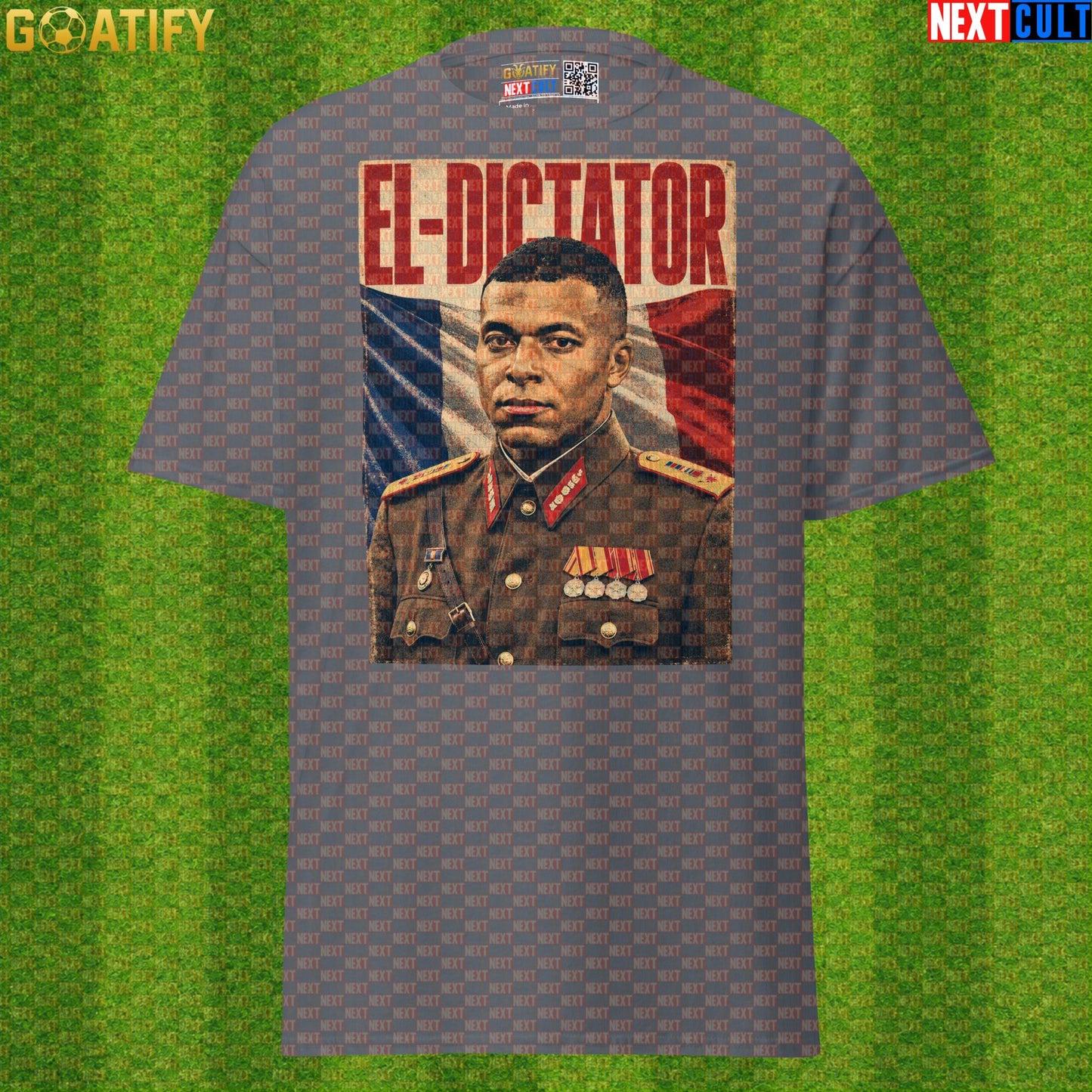 Kylian Mbappe T-Shirt – El Dictator Vintage Football Poster Graphic Tee for France Fans |  | ["Football", "France", "Kylian Mbappe", "PSG", "Real Madrid", "Soccer"]