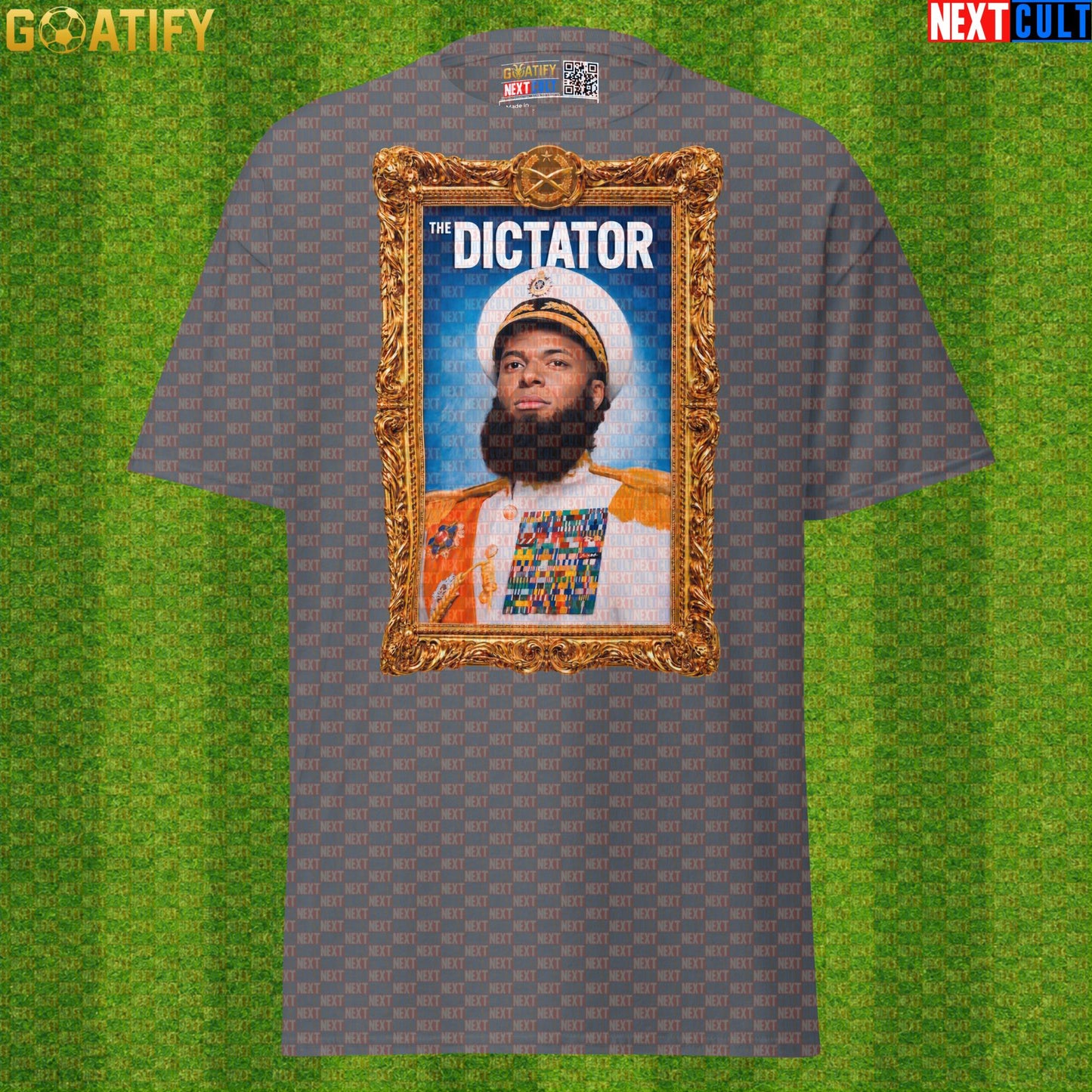 Kylian Mbappe T-Shirt – The Dictator Baroque Football Tee for France and Real Madrid Fans Charcoal Next Cult Brand