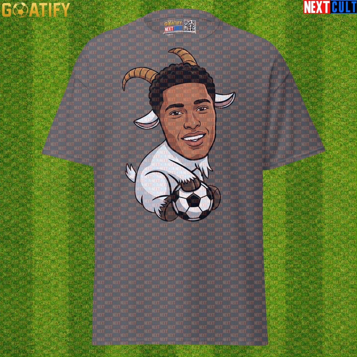 Jude Bellingham T-Shirt – GOAT Midfielder Graphic Tee for Real Madrid and England Fans |  | ["Borussia Dortmund", "England", "Football", "Jude Bellingham", "Real Madrid", "Soccer"]