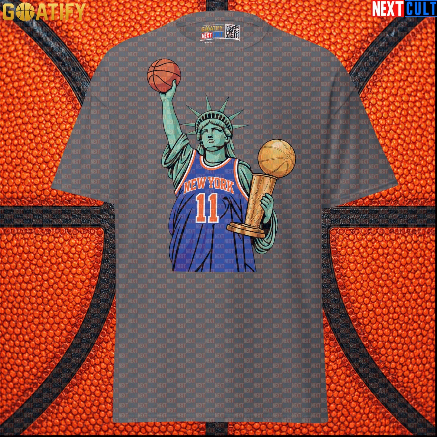 New York Knicks T-Shirt – 2026 NBA Champions Liberty Graphic Tee for Basketball Fans Charcoal Next Cult Brand