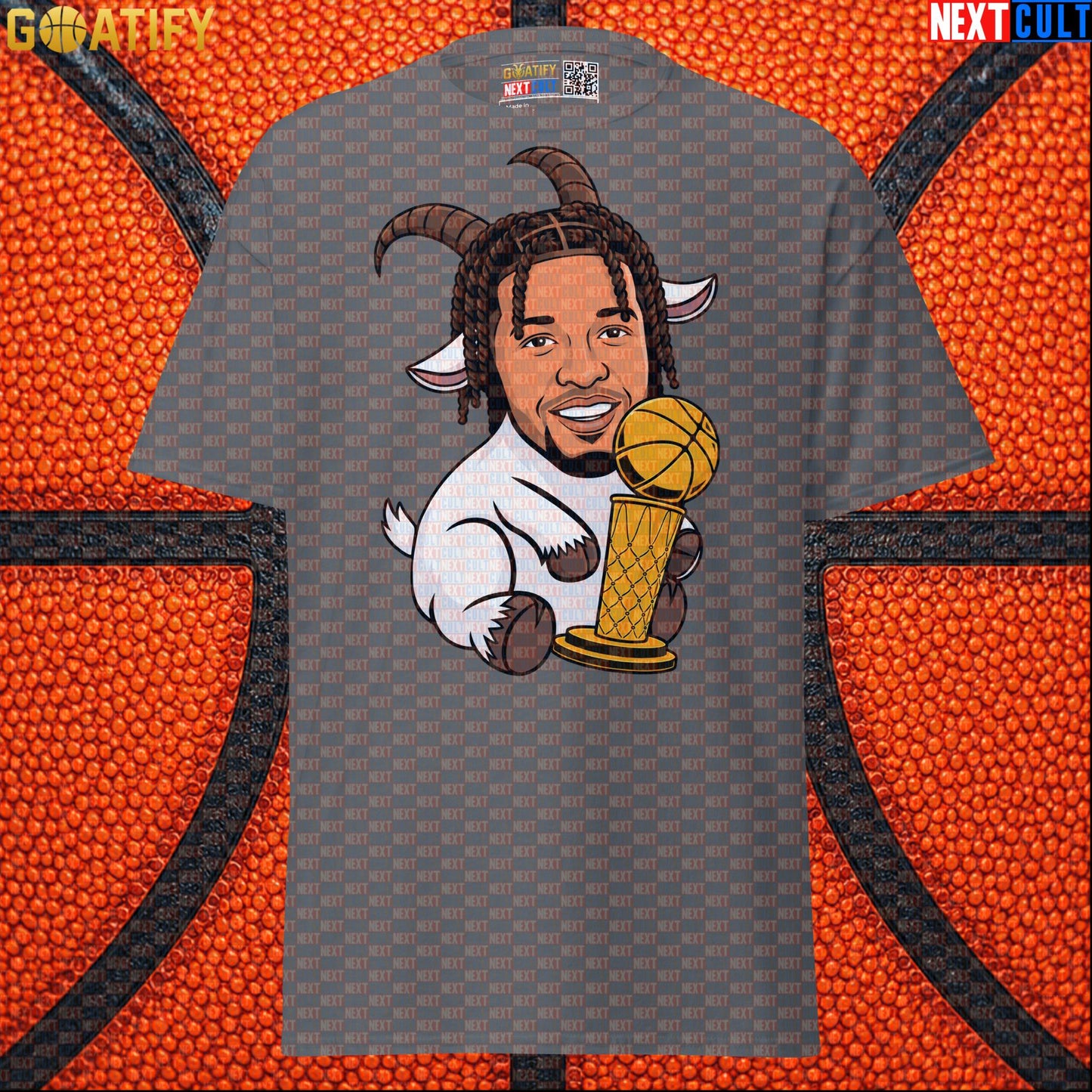 Jalen Brunson T-Shirt – 2026 NBA Champion GOAT Graphic Tee Gift for New York Knicks Fans Charcoal Next Cult Brand