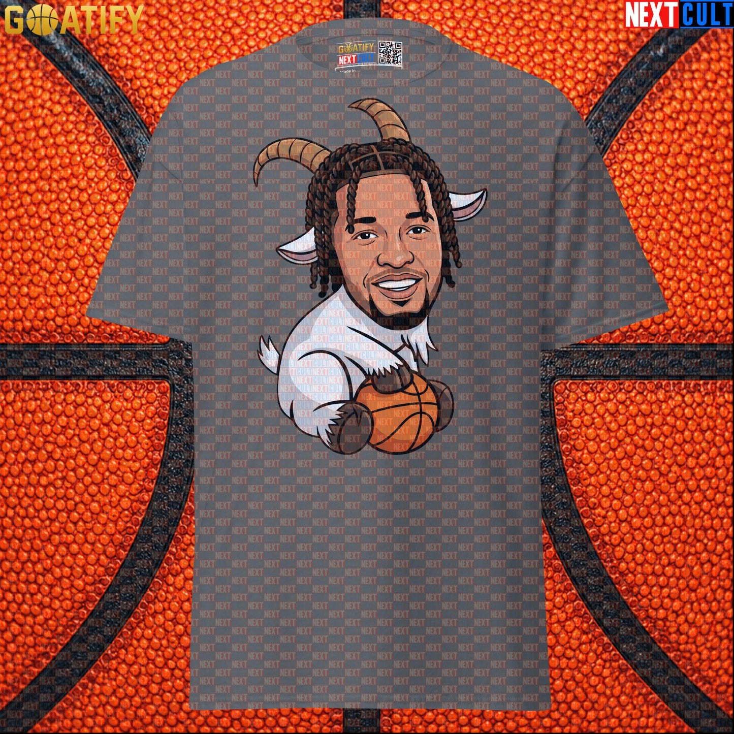 Jalen Brunson T-Shirt – NBA Champion GOAT Graphic Tee Gift for New York Knicks Fans Charcoal Next Cult Brand