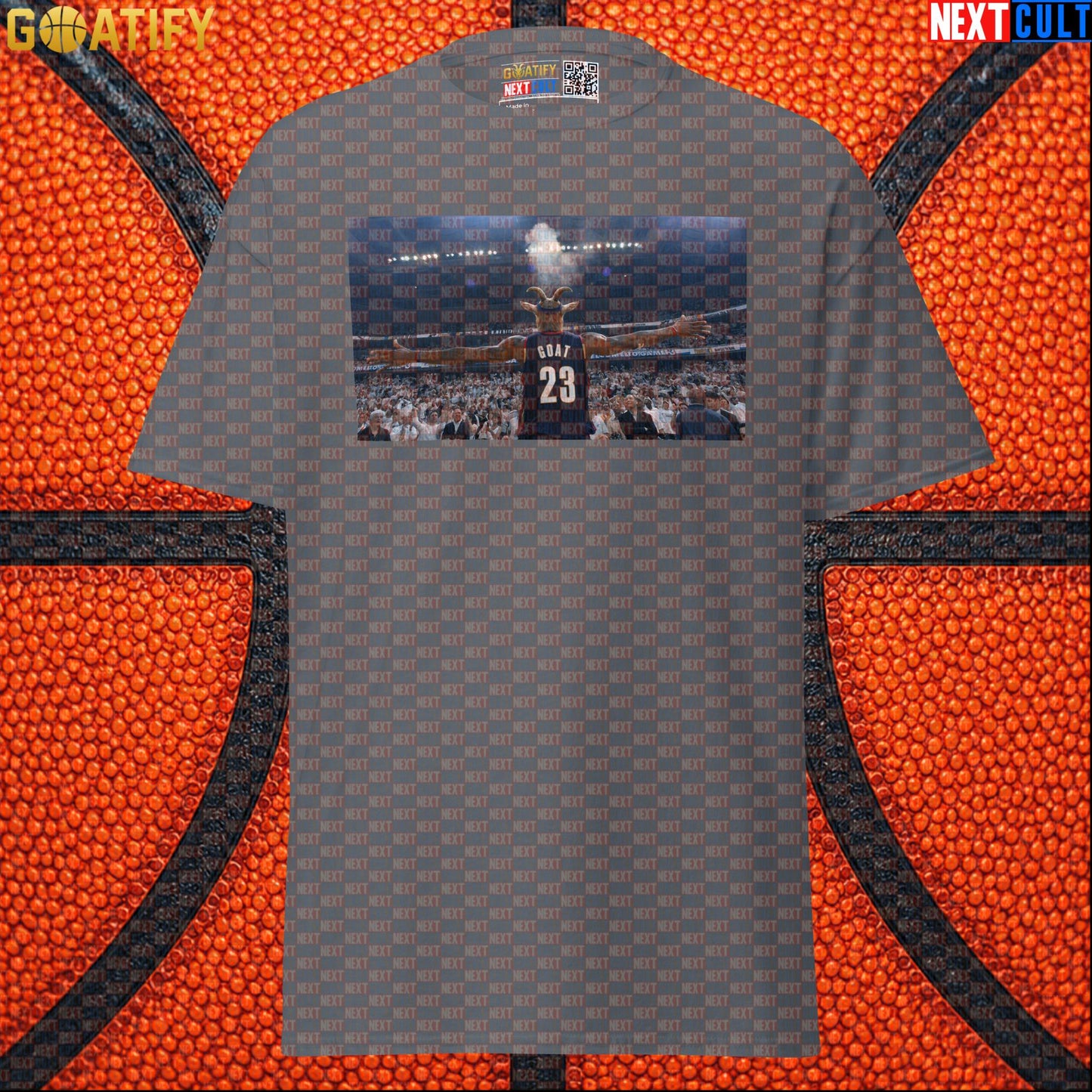 LeBron James T-Shirt – Iconic Chalk Toss GOAT Graphic Tee for Cleveland Basketball Fans |  | ["Basketball", "Cleveland Cavaliers", "LeBron James", "NBA"]