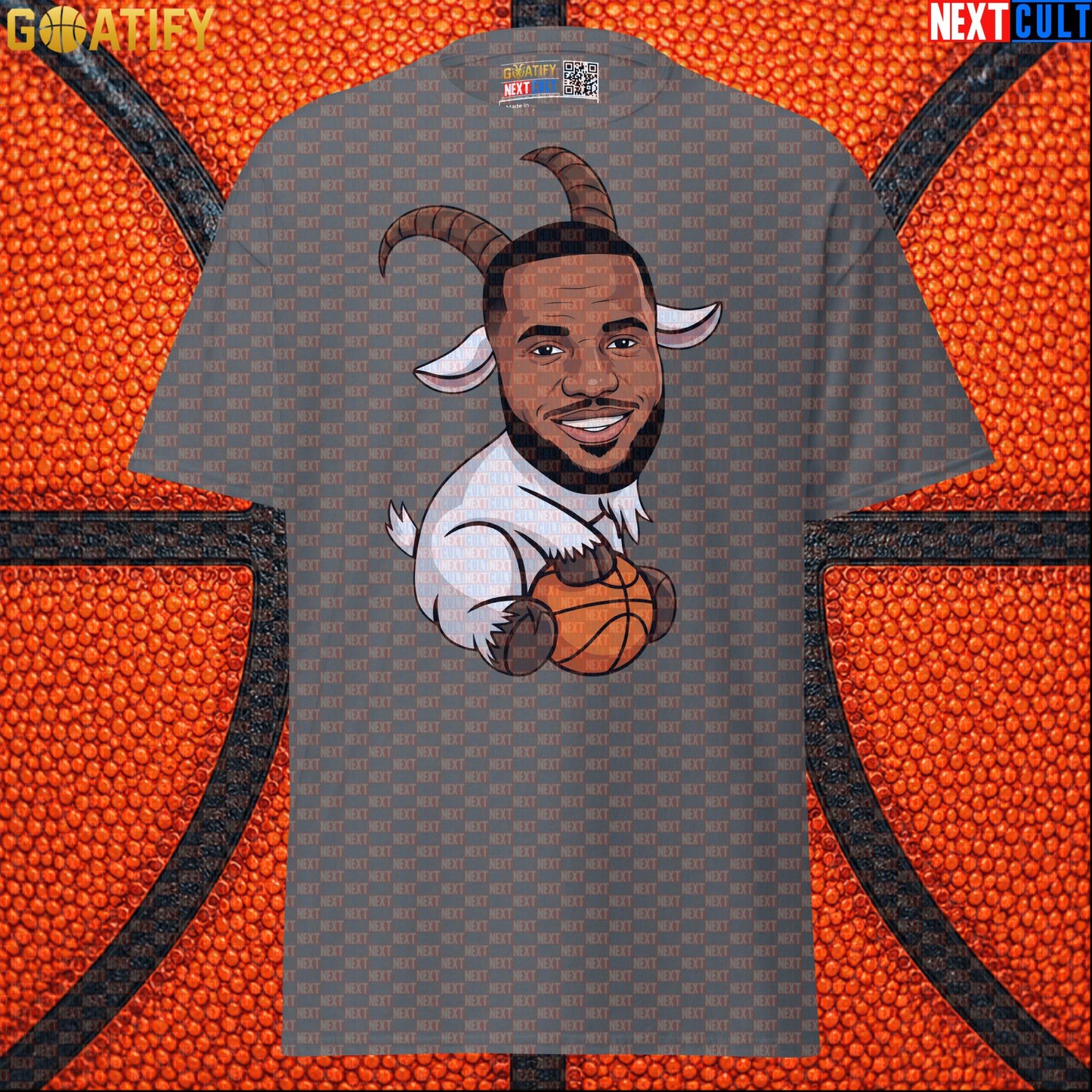 LeBron James T-Shirt – LeGOAT Cartoon Graphic Tee for NBA Fans and Basketball Gifts |  | ["Basketball", "Cleveland Cavaliers", "LeBron James", "Los Angeles Lakers", "Miami Heat", "NBA"]