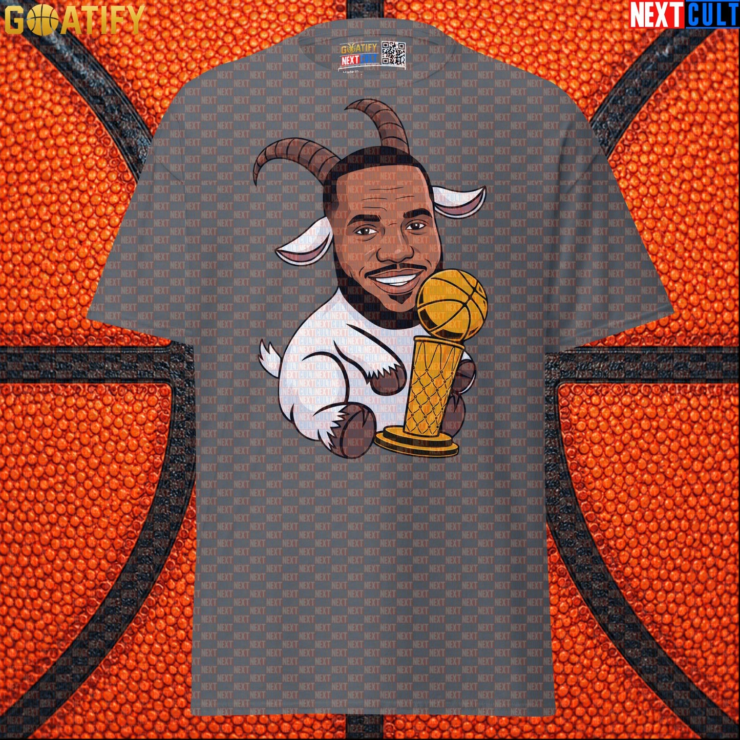 LeBron James T-Shirt – LeGOAT Champion Graphic Tee for NBA Fans and Basketball Gifts |  | ["Basketball", "Cleveland Cavaliers", "LeBron James", "Los Angeles Lakers", "Miami Heat", "NBA"]