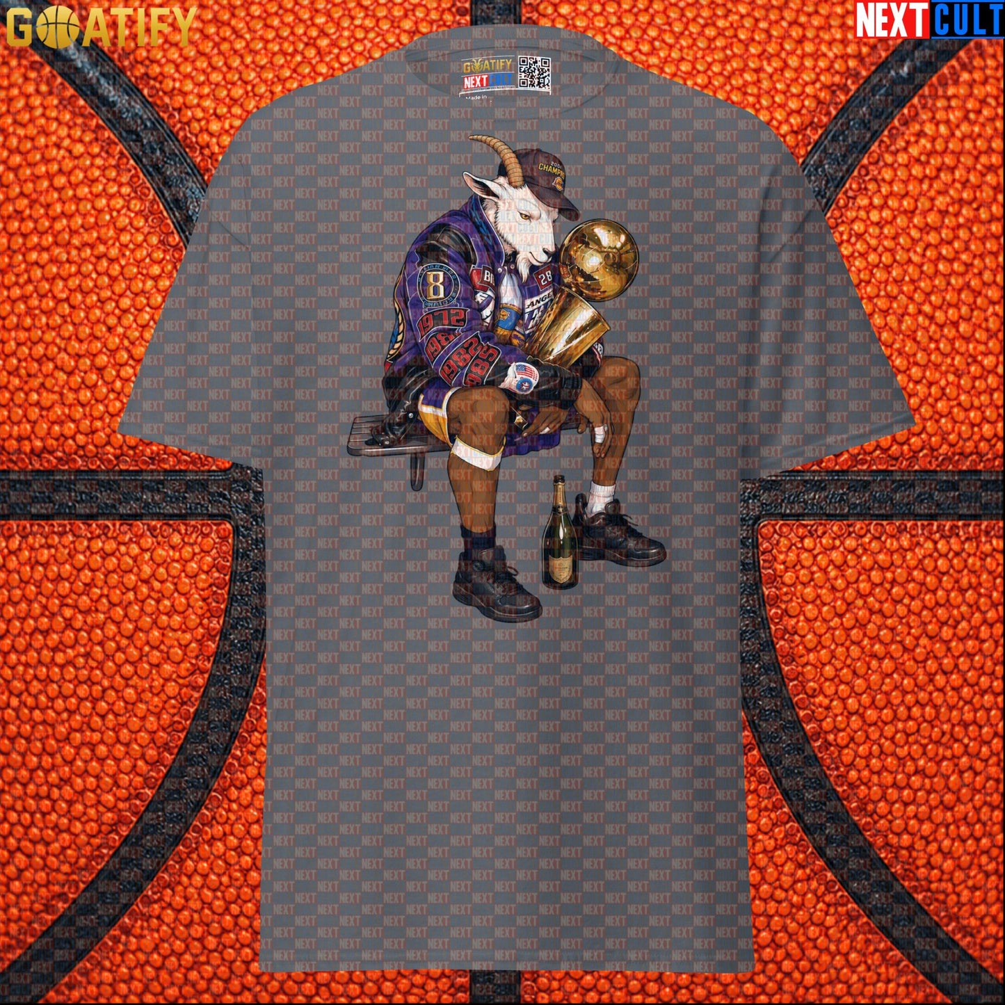 Kobe Bryant T-Shirt – Kobe GOAT Trophy Graphic Tee for Lakers Fans and NBA Collectors |  | ["Basketball", "Kobe Bryant", "Los Angeles Lakers", "NBA"]