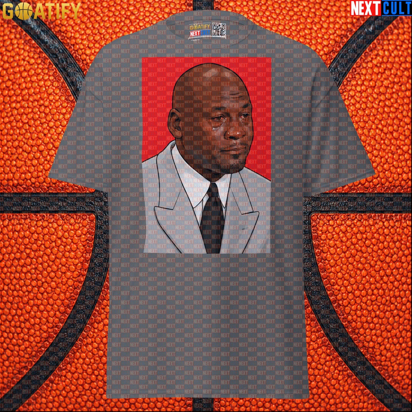 Michael Jordan T-Shirt Crying Jordan Meme Graphic Tee Gift for Chicago Bulls NBA Fans |  | ["Basketball", "Chicago Bulls", "Michael Jordan", "NBA"]