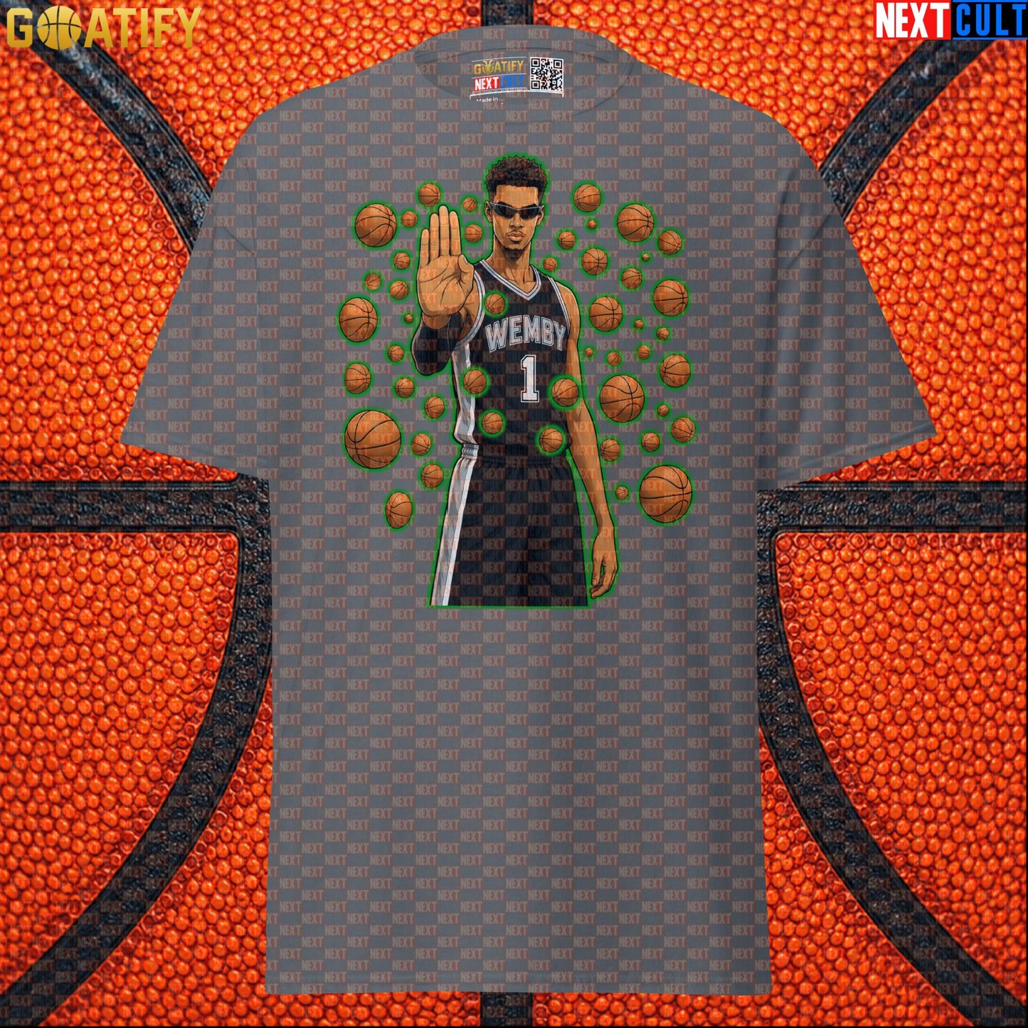 Victor Wembanyama T-Shirt – Wemby Matrix Stopper Graphic Tee Gift for Spurs Basketball Fans |  | ["Basketball", "France", "NBA", "San Antonio Spurs", "Victor Wembanyama"]