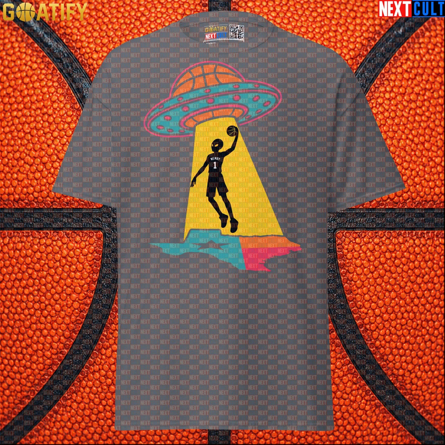 Basketball T-Shirt Alien Wemby UFO Abduction Graphic for Spurs Fans and Game Day Gifts |  | ["Basketball", "France", "NBA", "San Antonio Spurs", "Victor Wembanyama", "Wemby"]