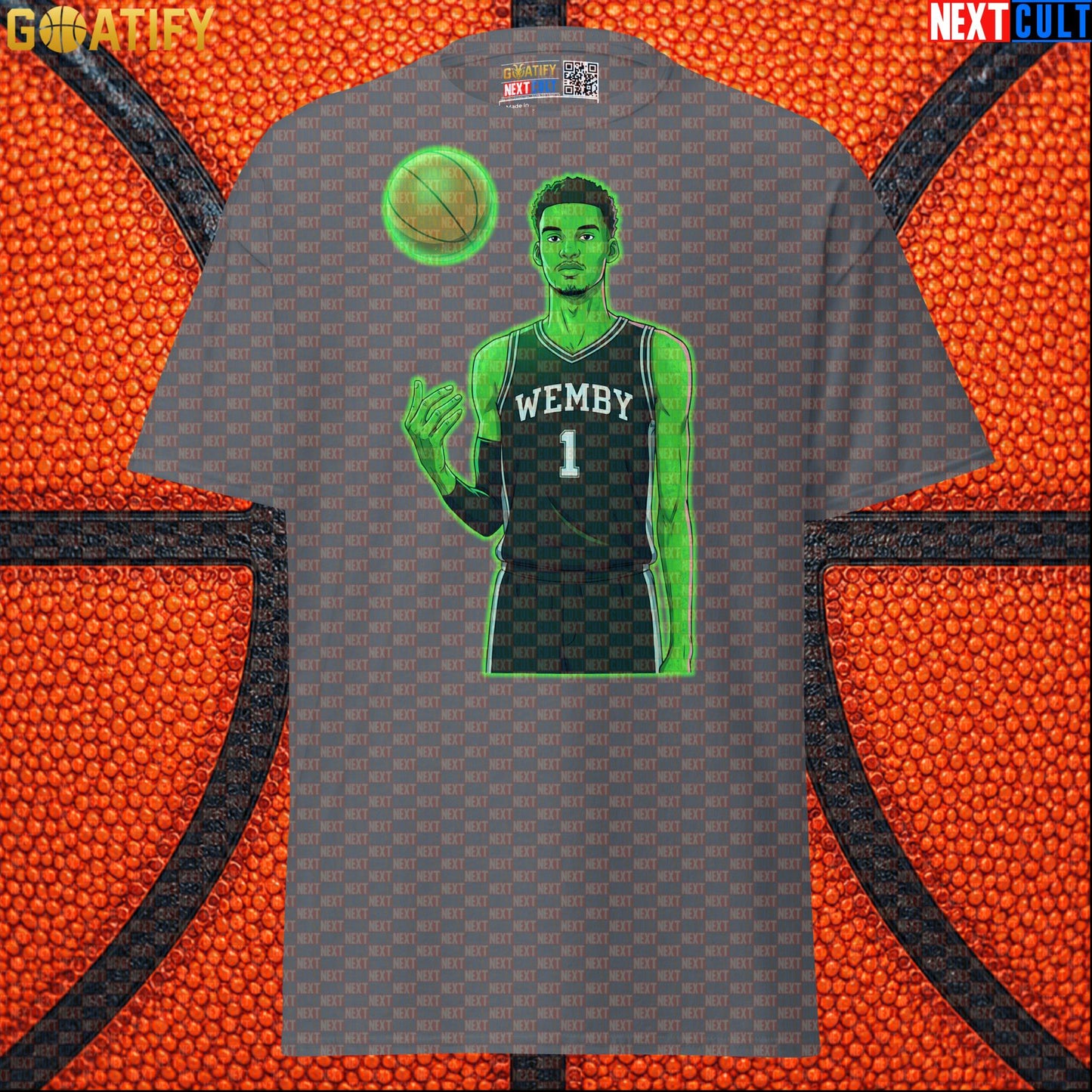 Basketball T-Shirt Alien Wemby Sci-Fi Graphic for Spurs Fans, Watch Parties and NBA Gifts |  | ["Basketball", "France", "NBA", "San Antonio Spurs", "Victor Wembanyama", "Wemby"]