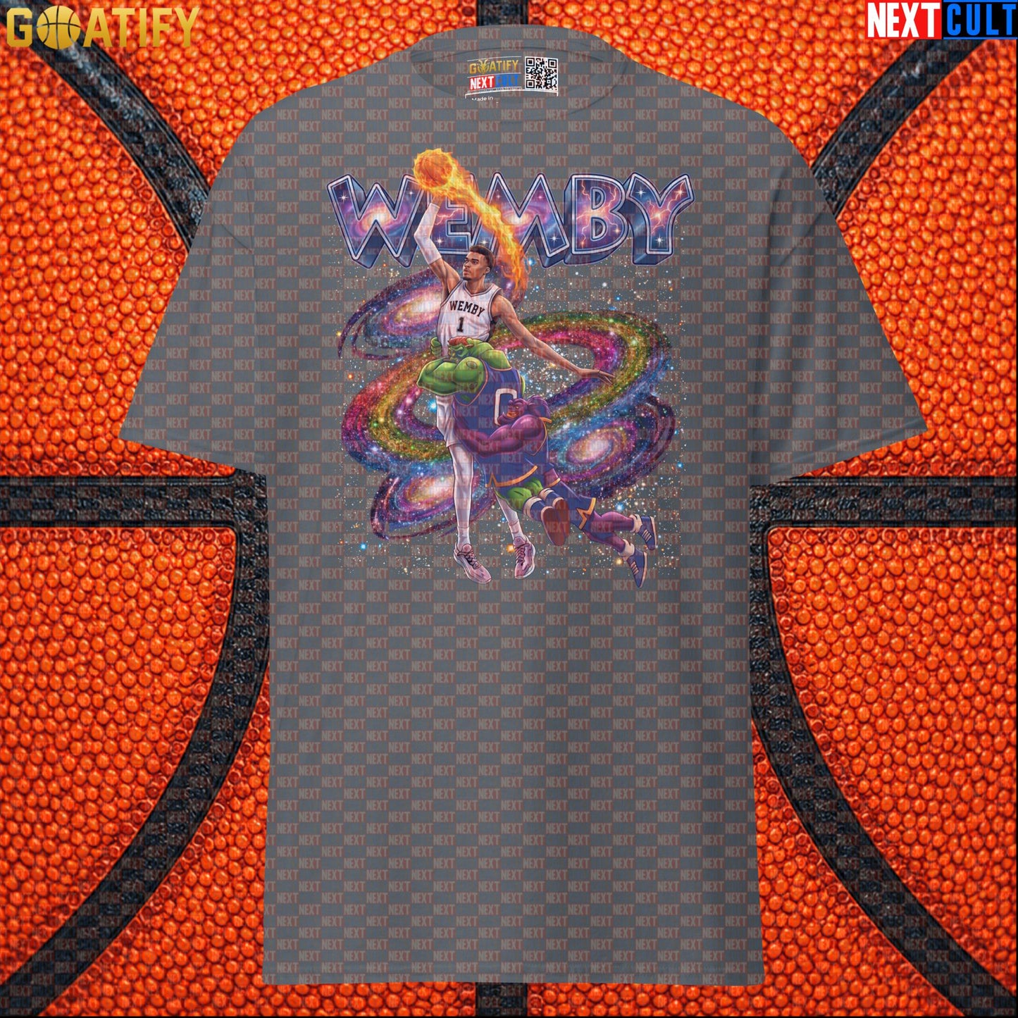 Basketball T-Shirt Victor Wembanyama Space Jam Dunk Graphic for Spurs Fans and Sci-Fi Gift |  | ["Basketball", "France", "NBA", "San Antonio Spurs", "Victor Wembanyama", "Wemby"]