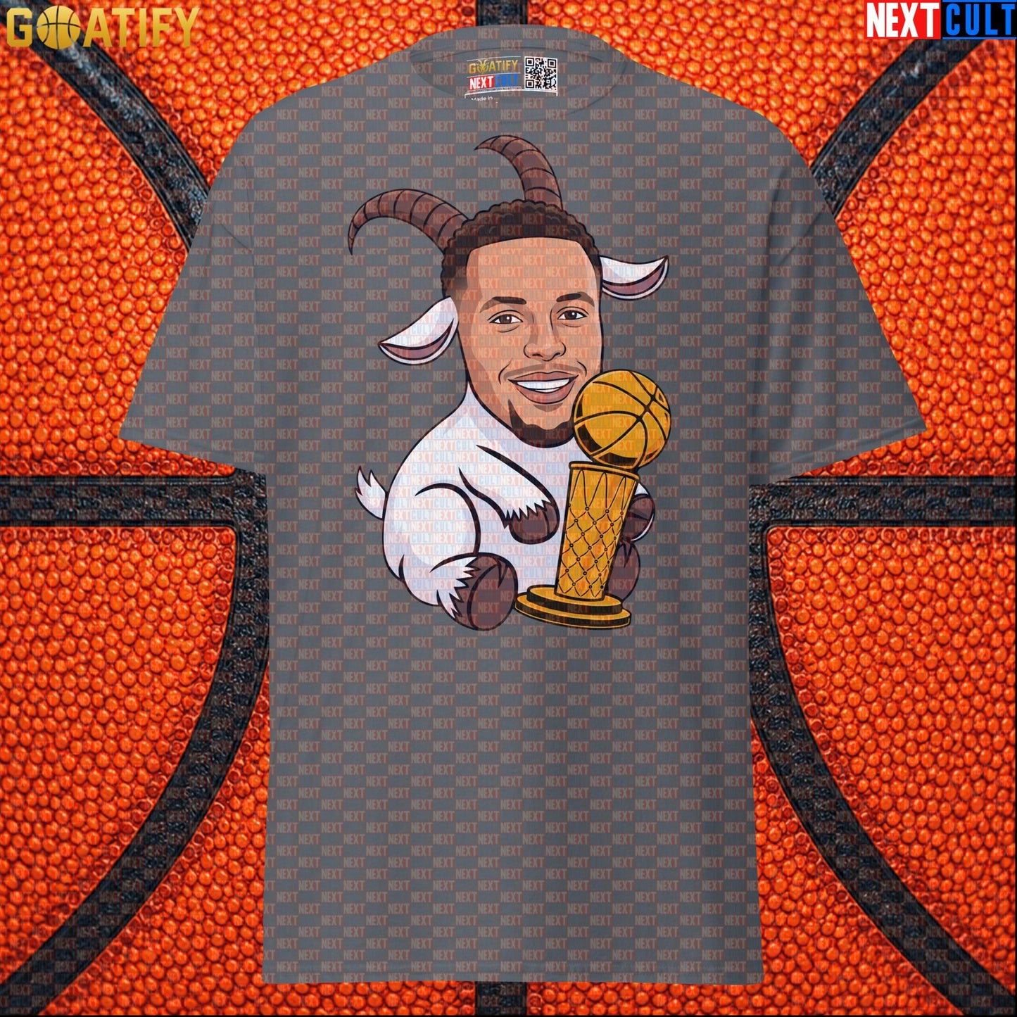 Basketball T-Shirt Stephen Curry GOAT Champion Graphic Tee for Warriors Fans & NBA Gifts |  | ["Basketball", "Golden State Warriors", "NBA", "Stephen Curry"]