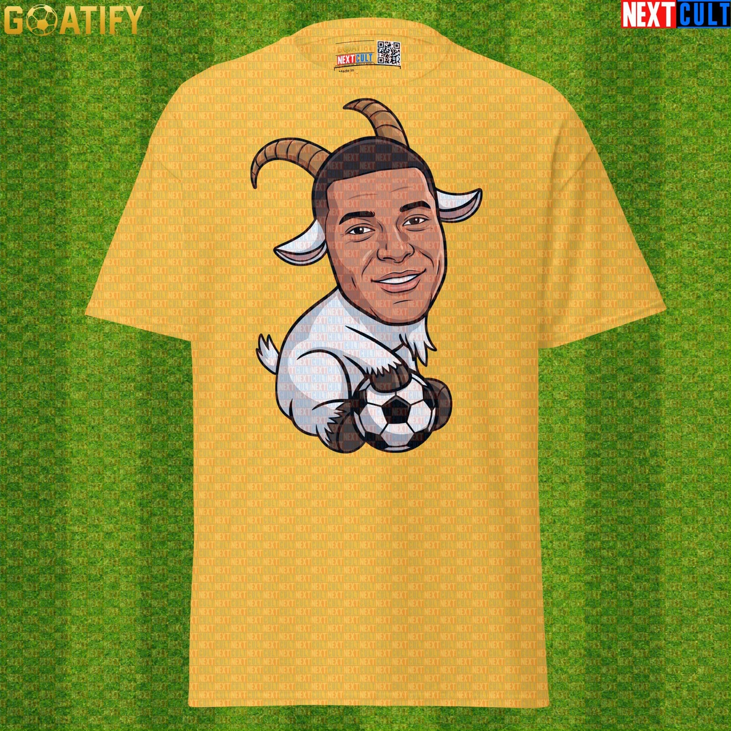 Kylian Mbappe T-Shirt – Funny GOAT Soccer Graphic Tee Gift for France and Real Madrid Fans |  | ["Football", "France", "Kylian Mbappe", "PSG", "Real Madrid", "Soccer"]