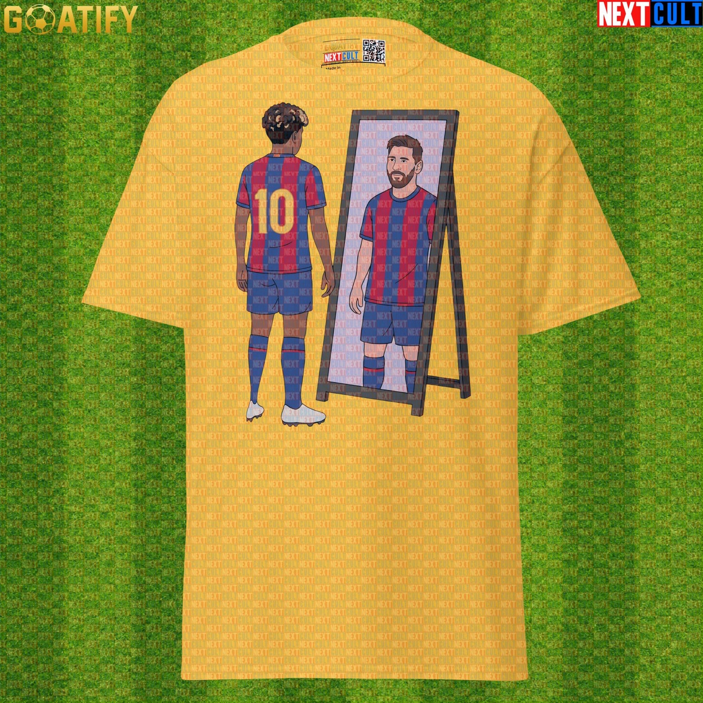 Lamine Yamal T-Shirt – Future Messi Mirror Meme Graphic Tee for Barcelona Football Fans Daisy Next Cult Brand