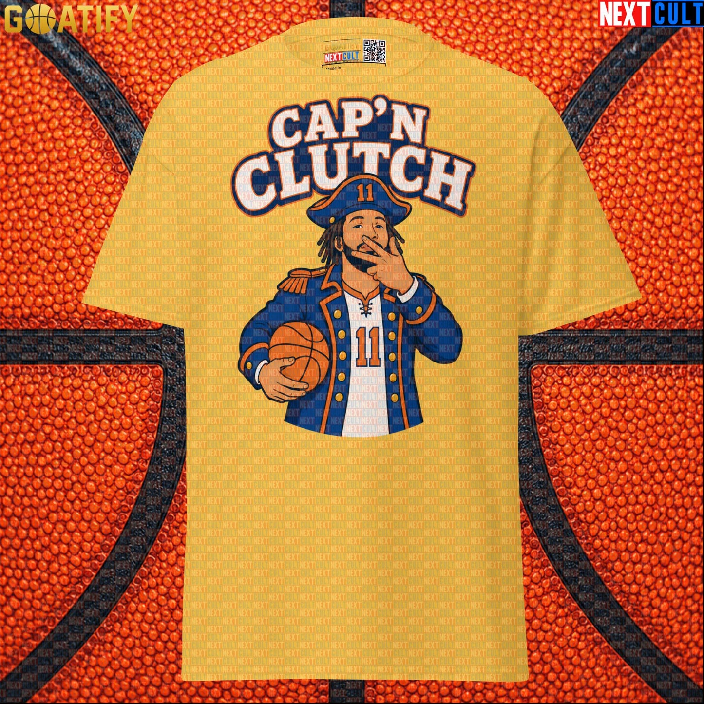 Jalen Brunson T-Shirt – Cap’n Clutch Graphic Tee for New York Knicks Championship Fans Daisy Next Cult Brand