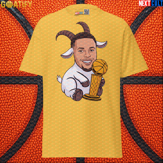 Basketball T-Shirt Stephen Curry GOAT Champion Graphic Tee for Warriors Fans & NBA Gifts |  | ["Basketball", "Golden State Warriors", "NBA", "Stephen Curry"]