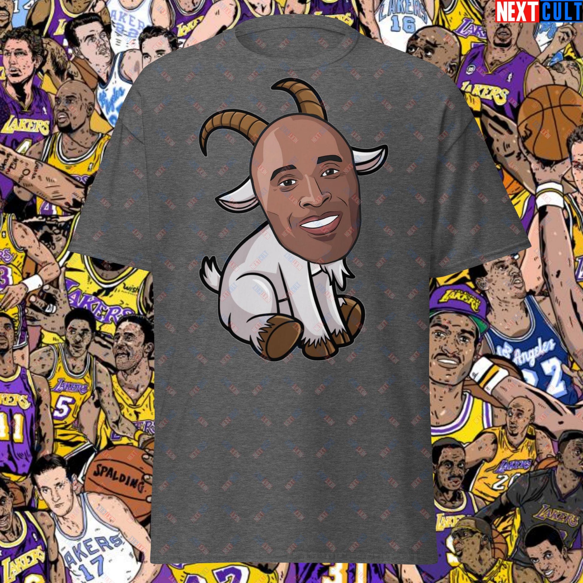 Kobe Bryant G.O.A.T. T-Shirt - Settle the Debate Casual Top - Greatest of All Time NBA Meme Tee for Basketball Fans - Perfect Gift for Kobe Fans Unisex tee Dark Heather T-shirts Basketball G.O.A.T. Kobe Bryant Los Angeles Lakers NBA Next Cult Brand