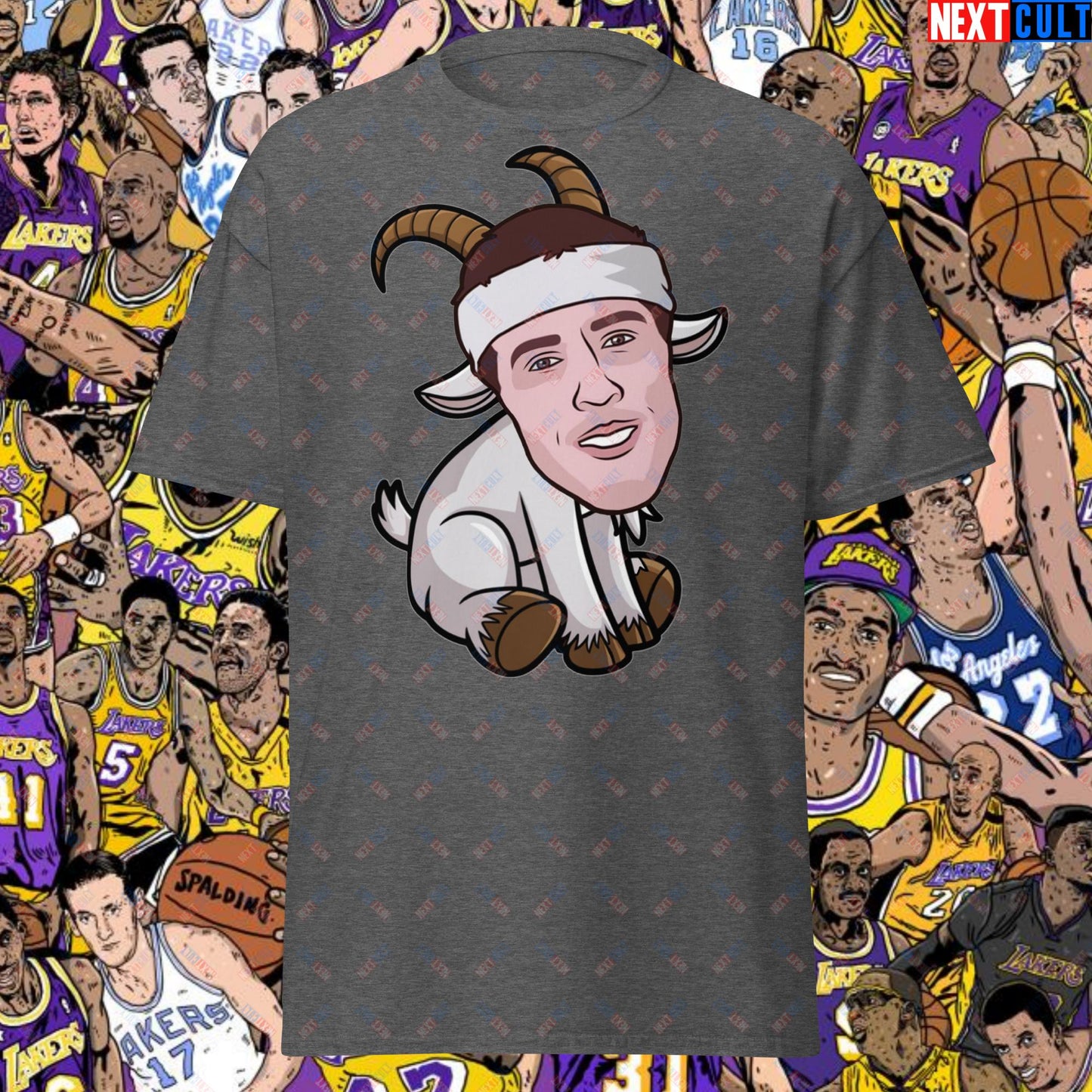 Austin Reaves G.O.A.T. T-Shirt - Funny Basketball Meme Casual Top - Greatest of All Time Tee for Basketball Fans - Perfect Gift for Austin Reaves FansUnisex tee Dark Heather T-shirts Austin Reaves Basketball G.O.A.T. Los Angeles Lakers NBA Next Cult Brand