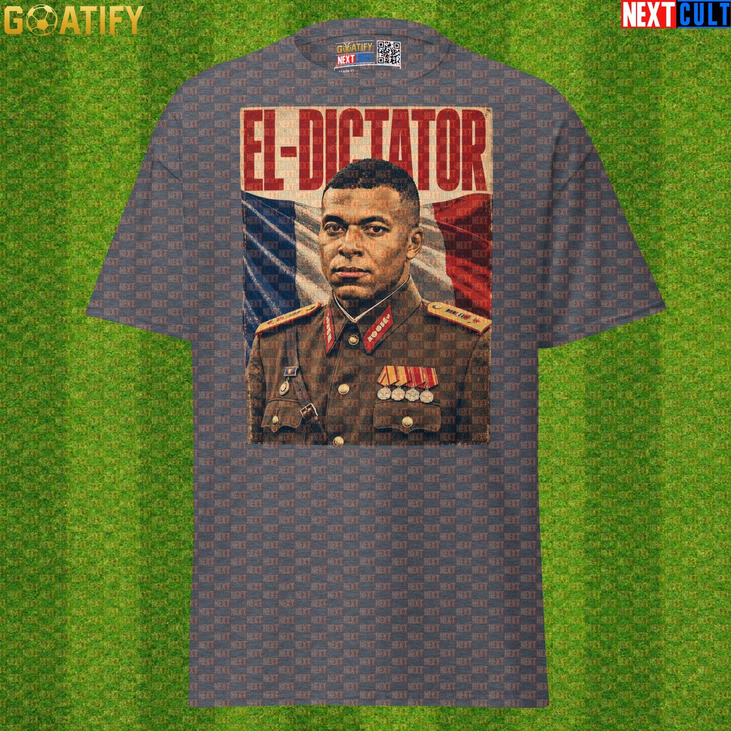 Kylian Mbappe T-Shirt – El Dictator Vintage Football Poster Graphic Tee for France Fans |  | ["Football", "France", "Kylian Mbappe", "PSG", "Real Madrid", "Soccer"]