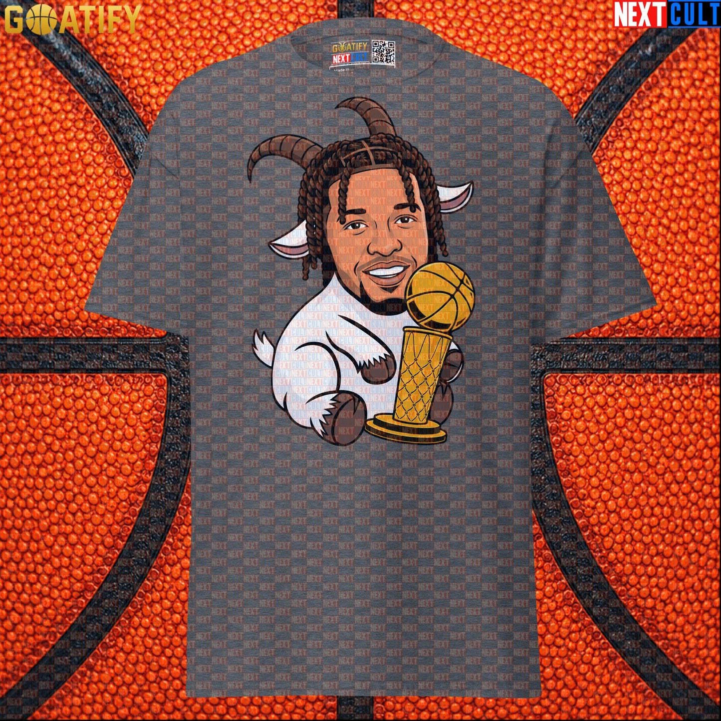 Jalen Brunson T-Shirt – 2026 NBA Champion GOAT Graphic Tee Gift for New York Knicks Fans Dark Heather Next Cult Brand
