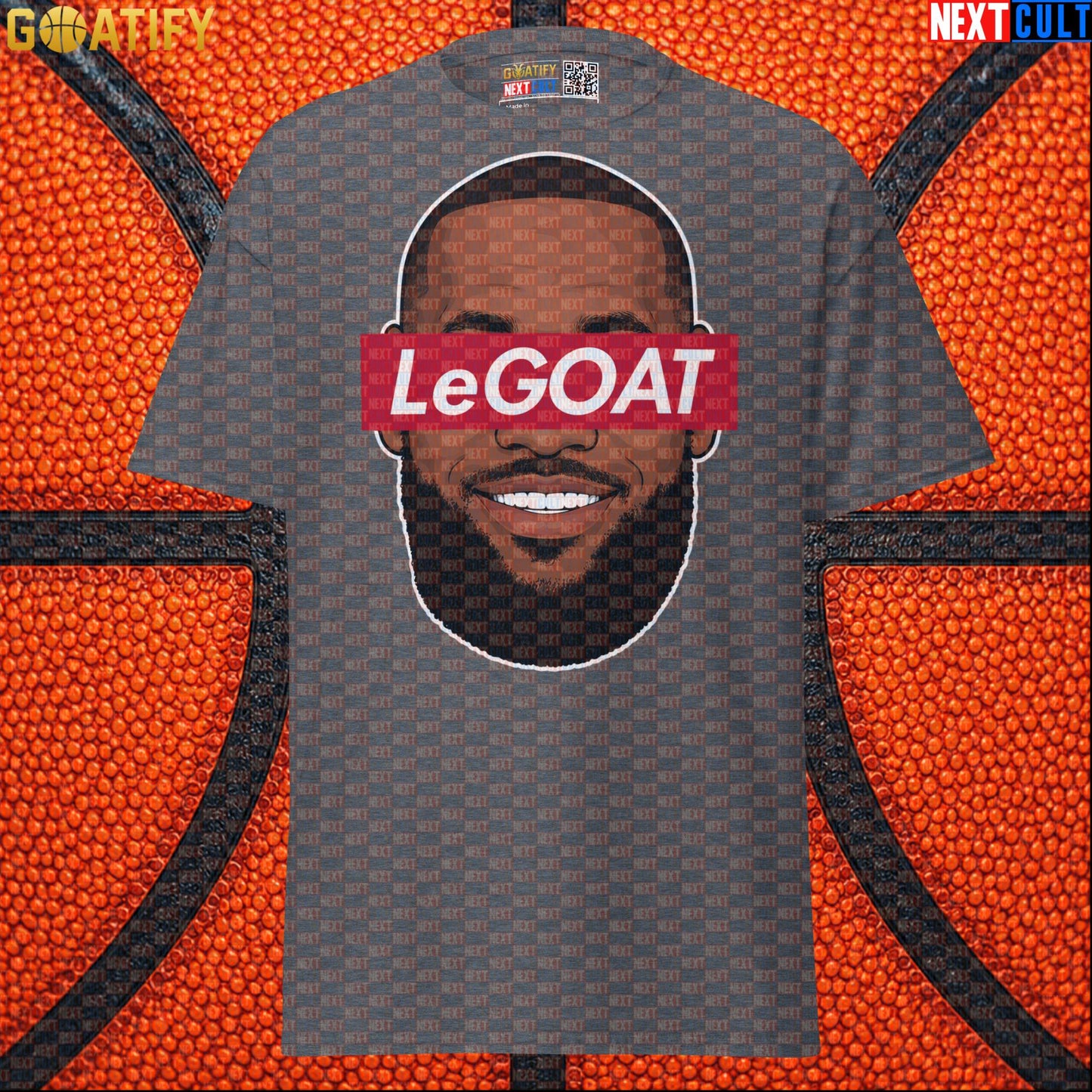 LeBron James T-Shirt – LeGOAT Streetwear Parody Graphic Tee for NBA Fans and Game Days |  | ["Basketball", "Cleveland Cavaliers", "LeBron James", "Los Angeles Lakers", "Miami Heat", "NBA"]