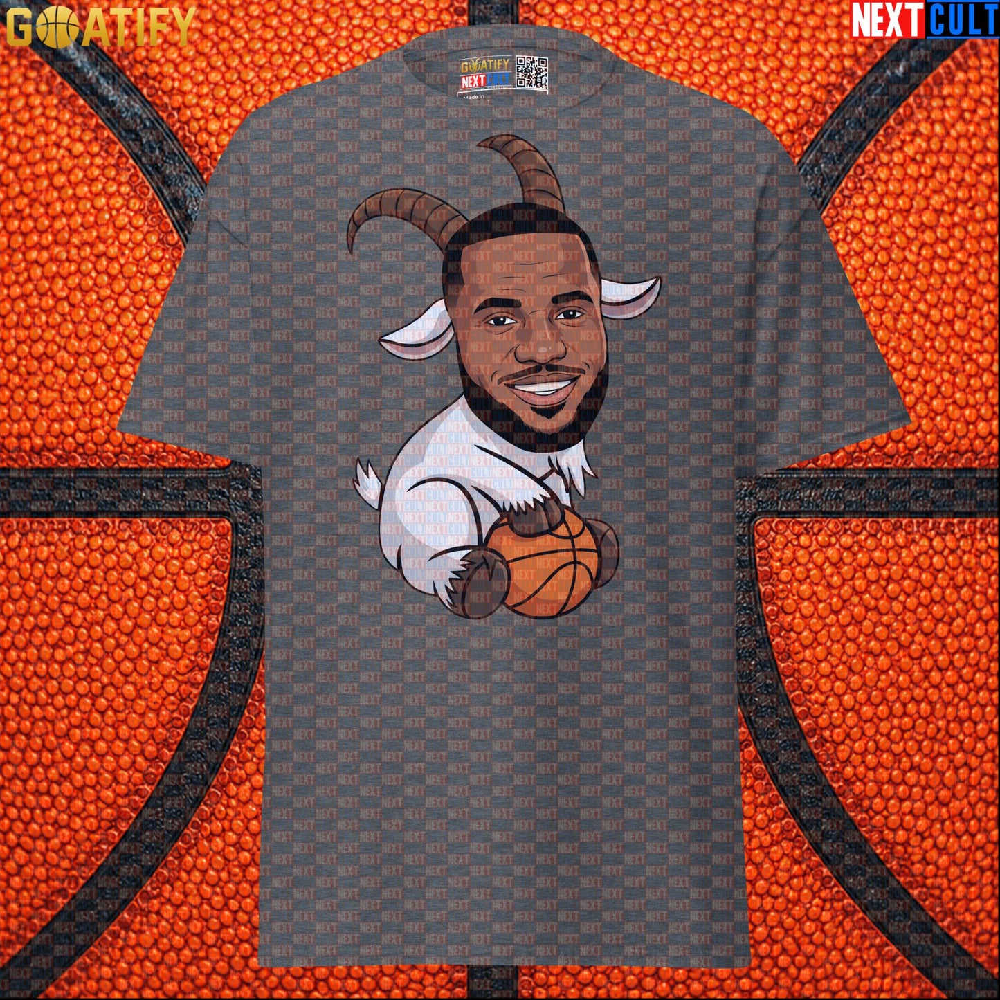 LeBron James T-Shirt – LeGOAT Cartoon Graphic Tee for NBA Fans and Basketball Gifts |  | ["Basketball", "Cleveland Cavaliers", "LeBron James", "Los Angeles Lakers", "Miami Heat", "NBA"]