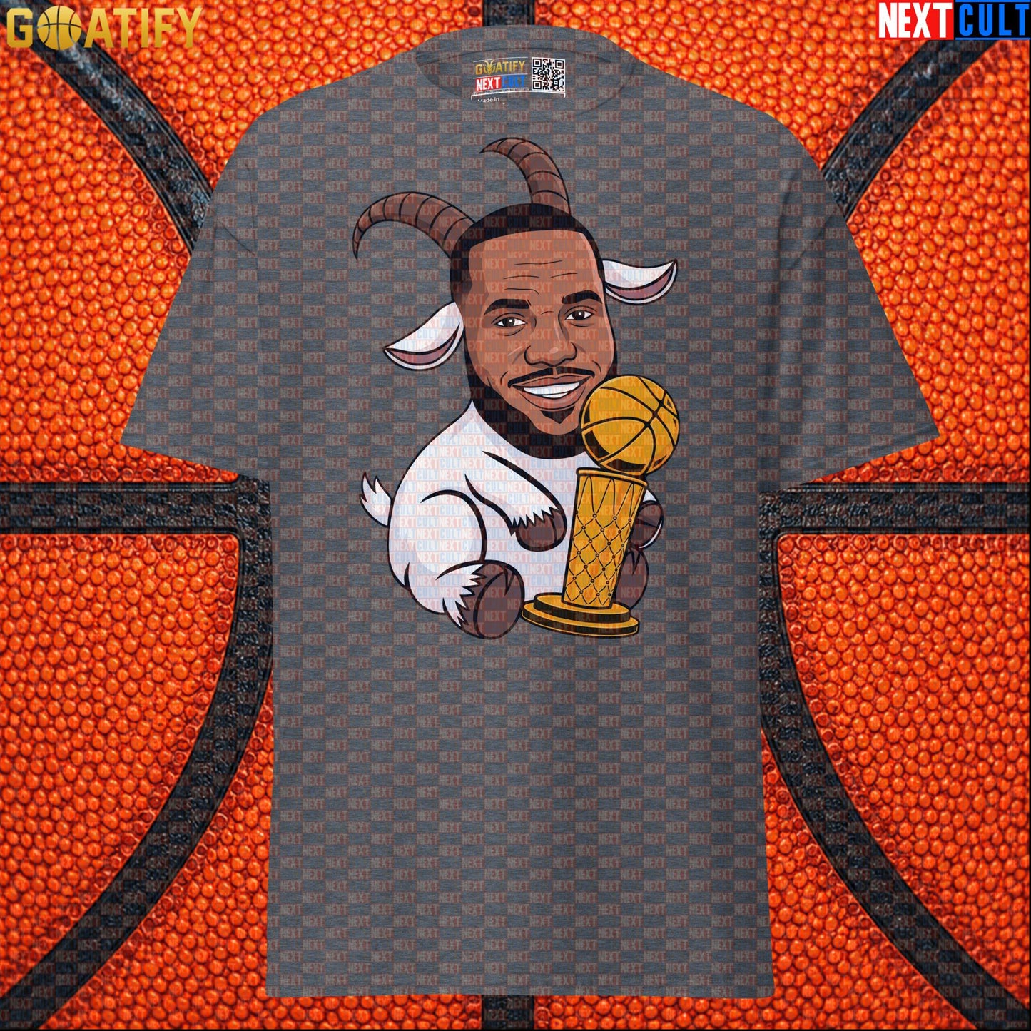 LeBron James T-Shirt – LeGOAT Champion Graphic Tee for NBA Fans and Basketball Gifts |  | ["Basketball", "Cleveland Cavaliers", "LeBron James", "Los Angeles Lakers", "Miami Heat", "NBA"]