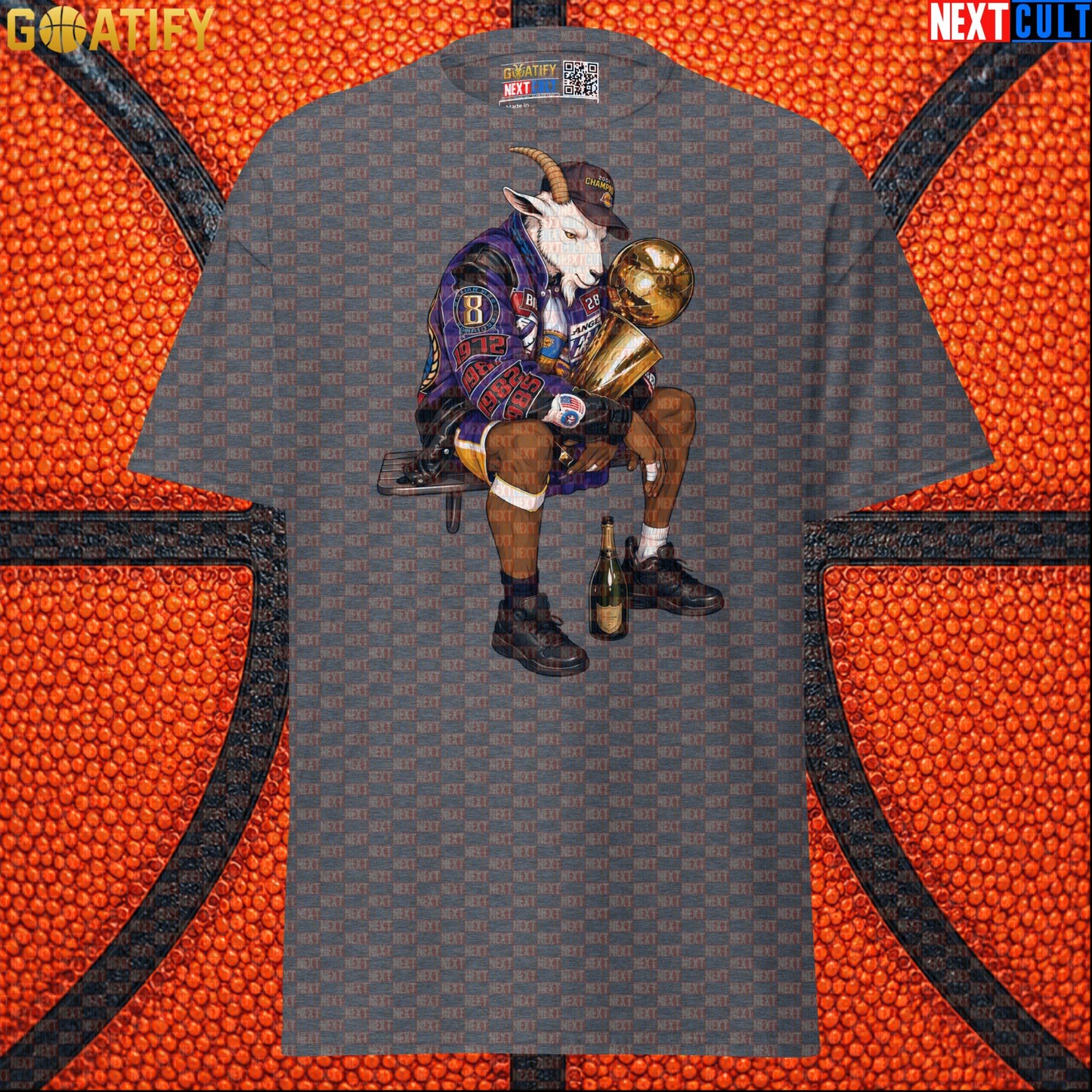 Kobe Bryant T-Shirt – Kobe GOAT Trophy Graphic Tee for Lakers Fans and NBA Collectors |  | ["Basketball", "Kobe Bryant", "Los Angeles Lakers", "NBA"]