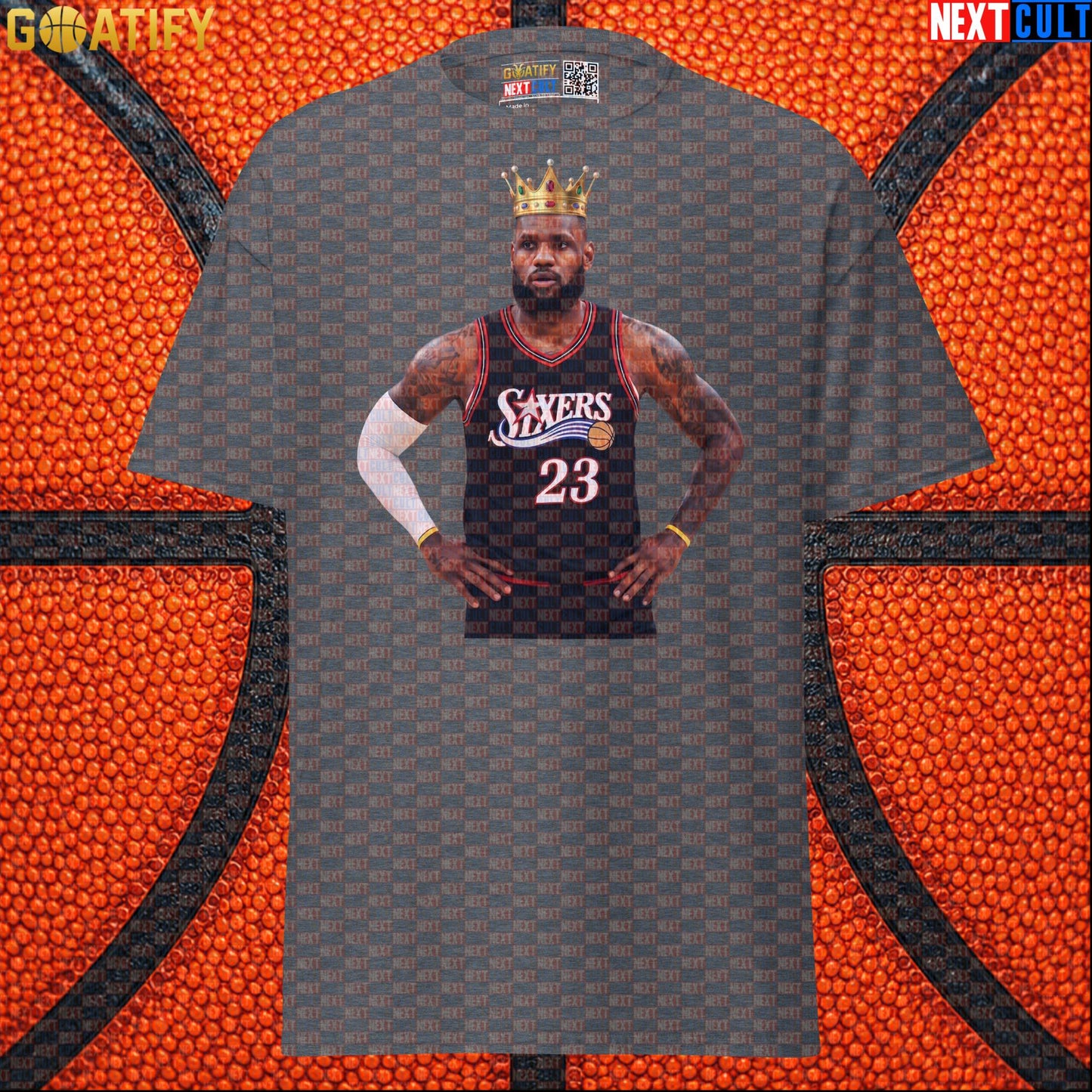 LeBron James T-Shirt – King of Philly 76ers Basketball Graphic Tee for NBA Fans & Gifts |  | ["Basketball", "LeBron James", "NBA", "Philadelphia 76ers"]