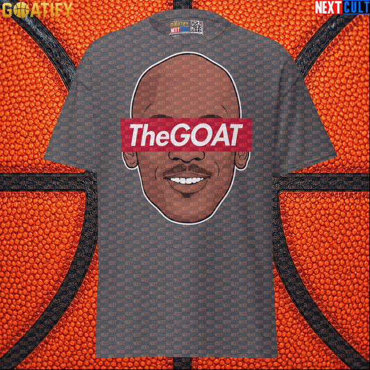 Michael Jordan T-Shirt – The GOAT Chicago Bulls 6 Rings Graphic Tee for Basketball Fans Dark Heather T-shirts Next Cult Brand