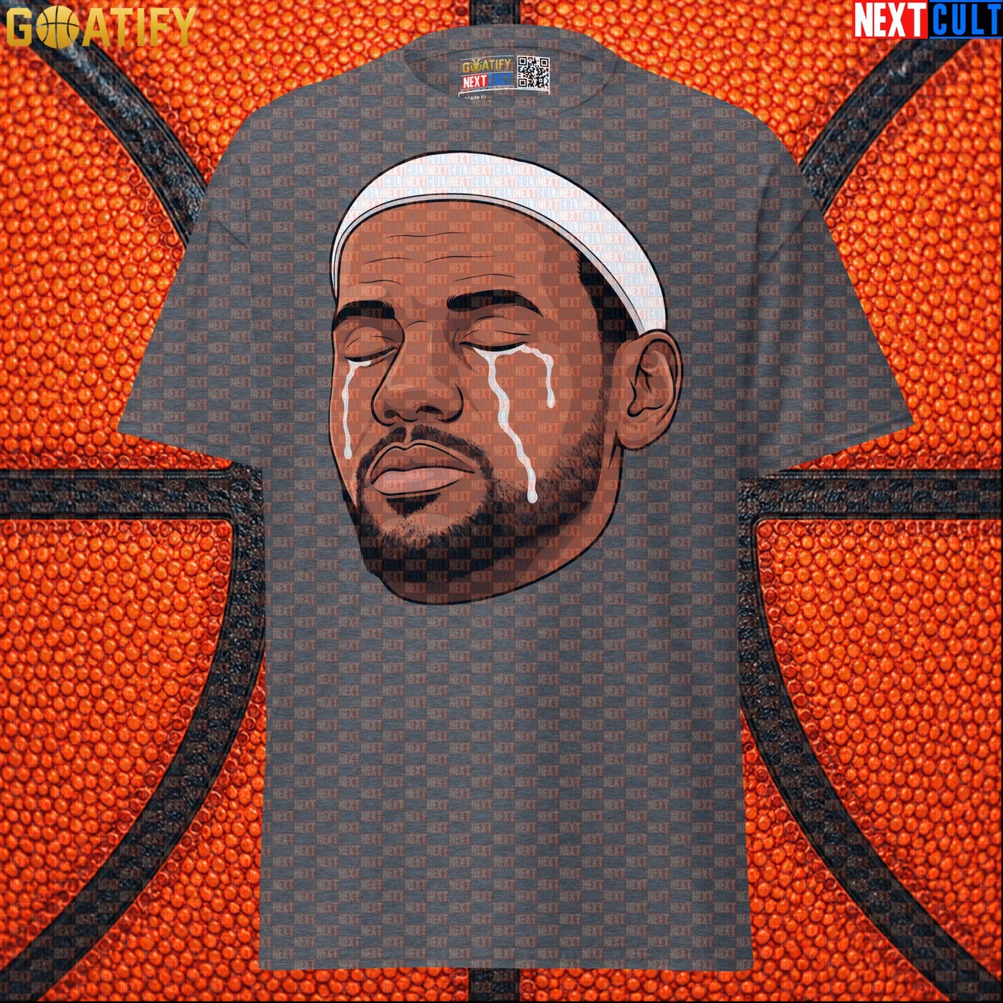 Crying LeBron Meme T-Shirt – Emotional NBA Basketball Graphic Tee Gift for Sports Fans |  | ["Basketball", "LeBron James", "NBA"]