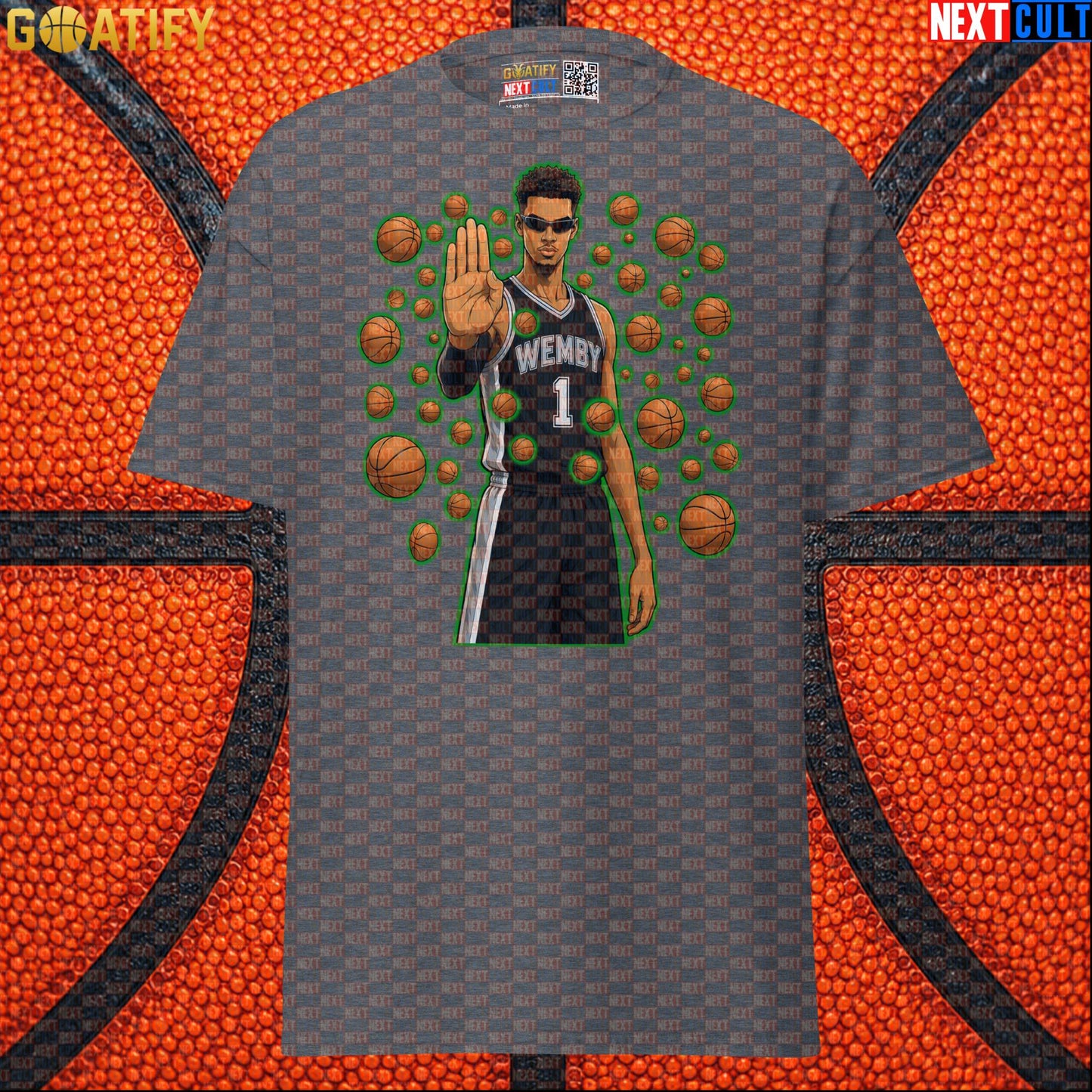Victor Wembanyama T-Shirt – Wemby Matrix Stopper Graphic Tee Gift for Spurs Basketball Fans |  | ["Basketball", "France", "NBA", "San Antonio Spurs", "Victor Wembanyama"]