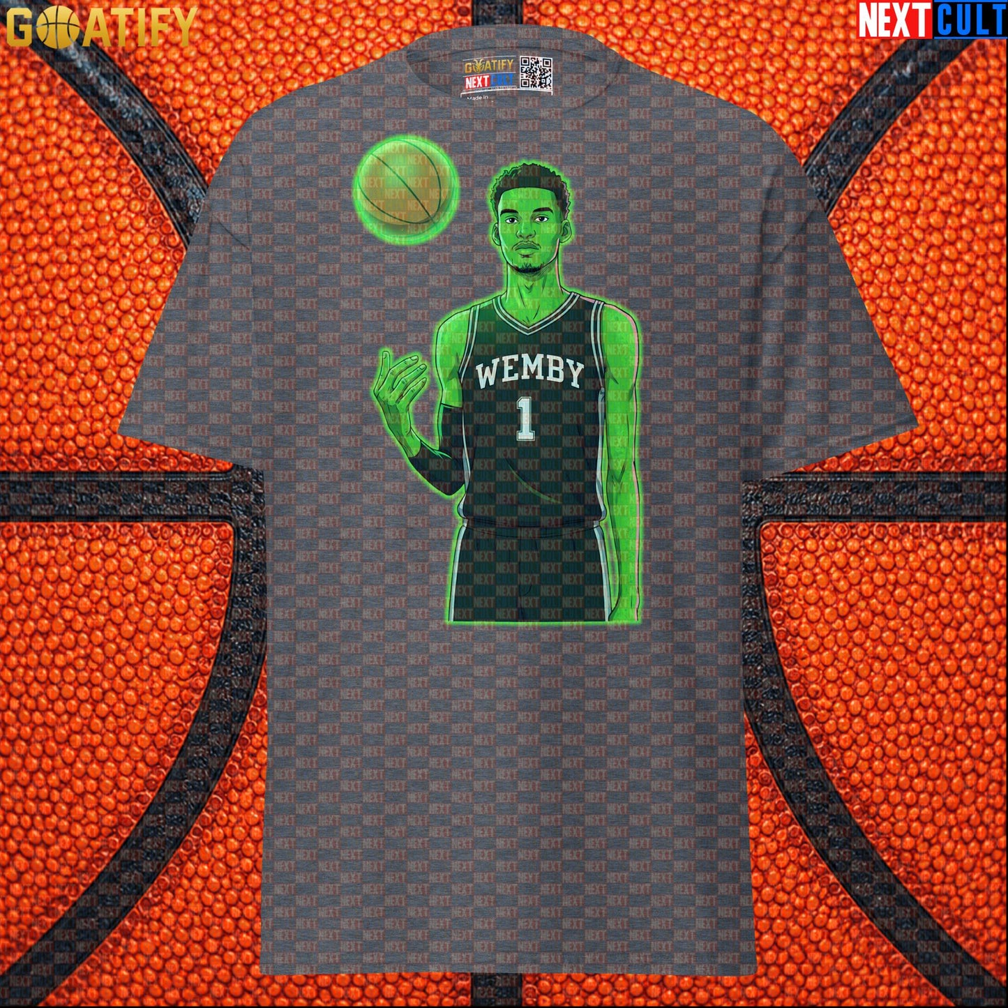 Basketball T-Shirt Alien Wemby Sci-Fi Graphic for Spurs Fans, Watch Parties and NBA Gifts |  | ["Basketball", "France", "NBA", "San Antonio Spurs", "Victor Wembanyama", "Wemby"]