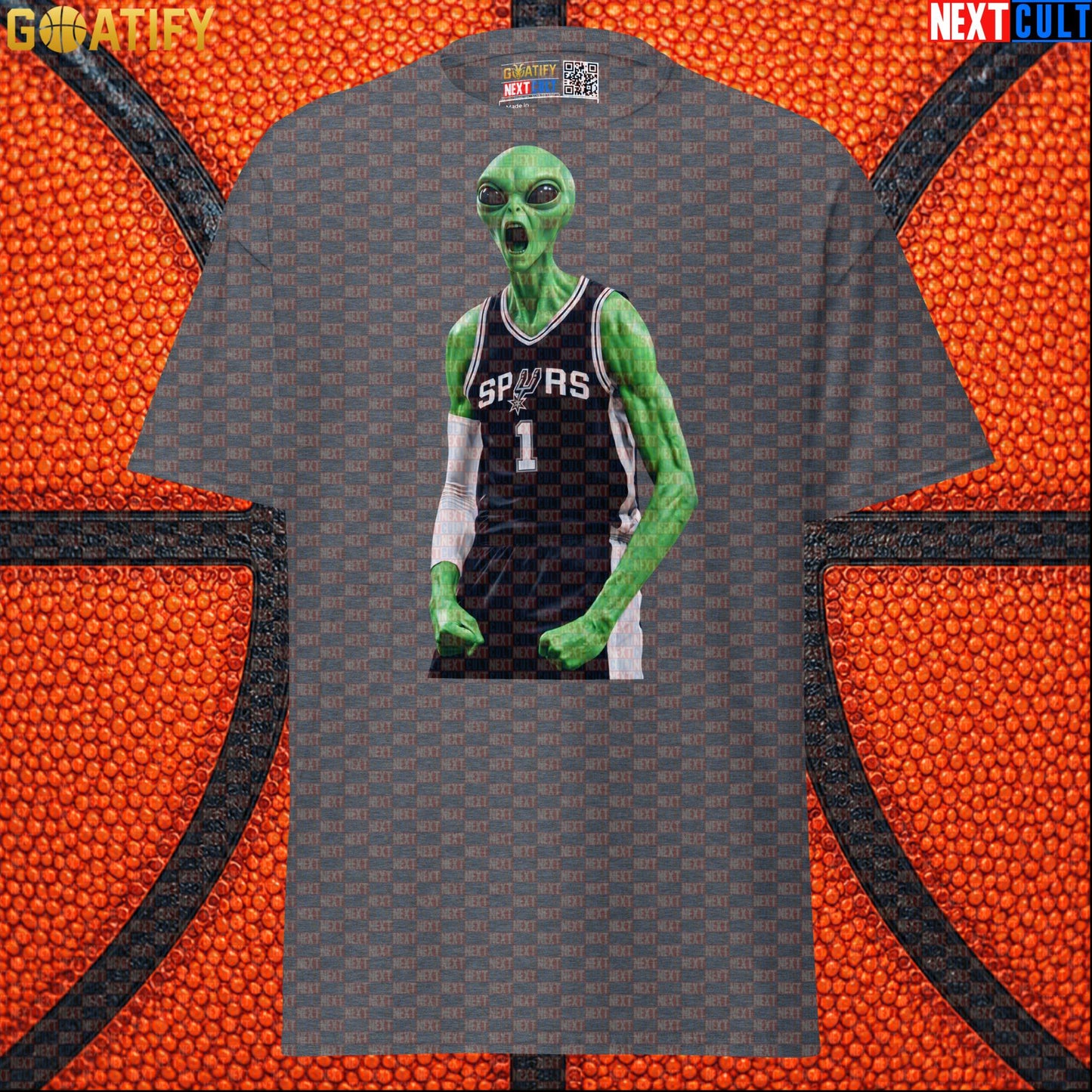 Basketball T-Shirt Alien Wemby Screaming Graphic for Victor Wembanyama and Spurs Fans |  | ["Basketball", "France", "NBA", "San Antonio Spurs", "Victor Wembanyama", "Wemby"]