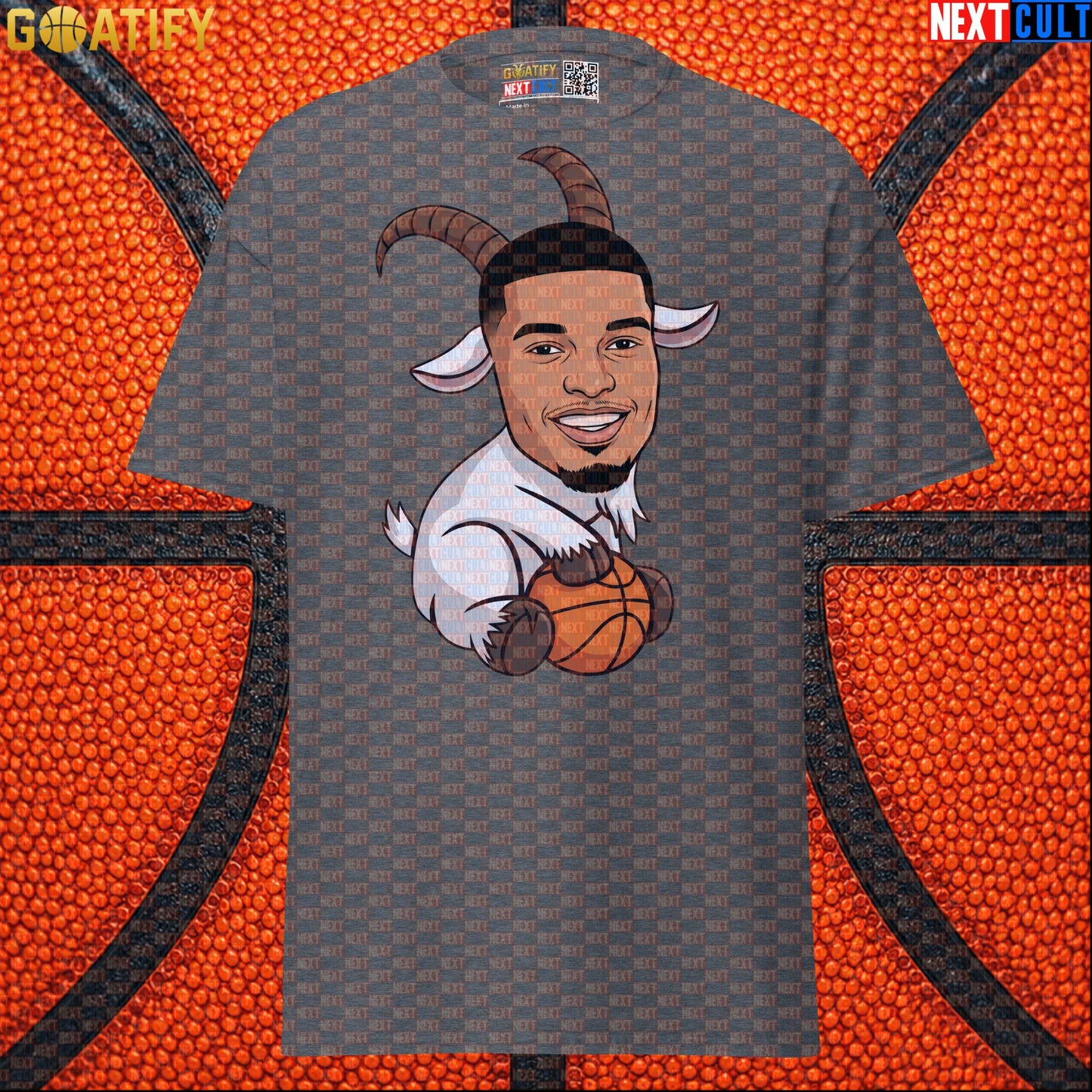Basketball T-Shirt Victor Wembanyama GOAT Cartoon for Spurs Fans, NBA Game Day Sports Tee |  | ["Basketball", "France", "NBA", "San Antonio Spurs", "Victor Wembanyama", "Wemby"]