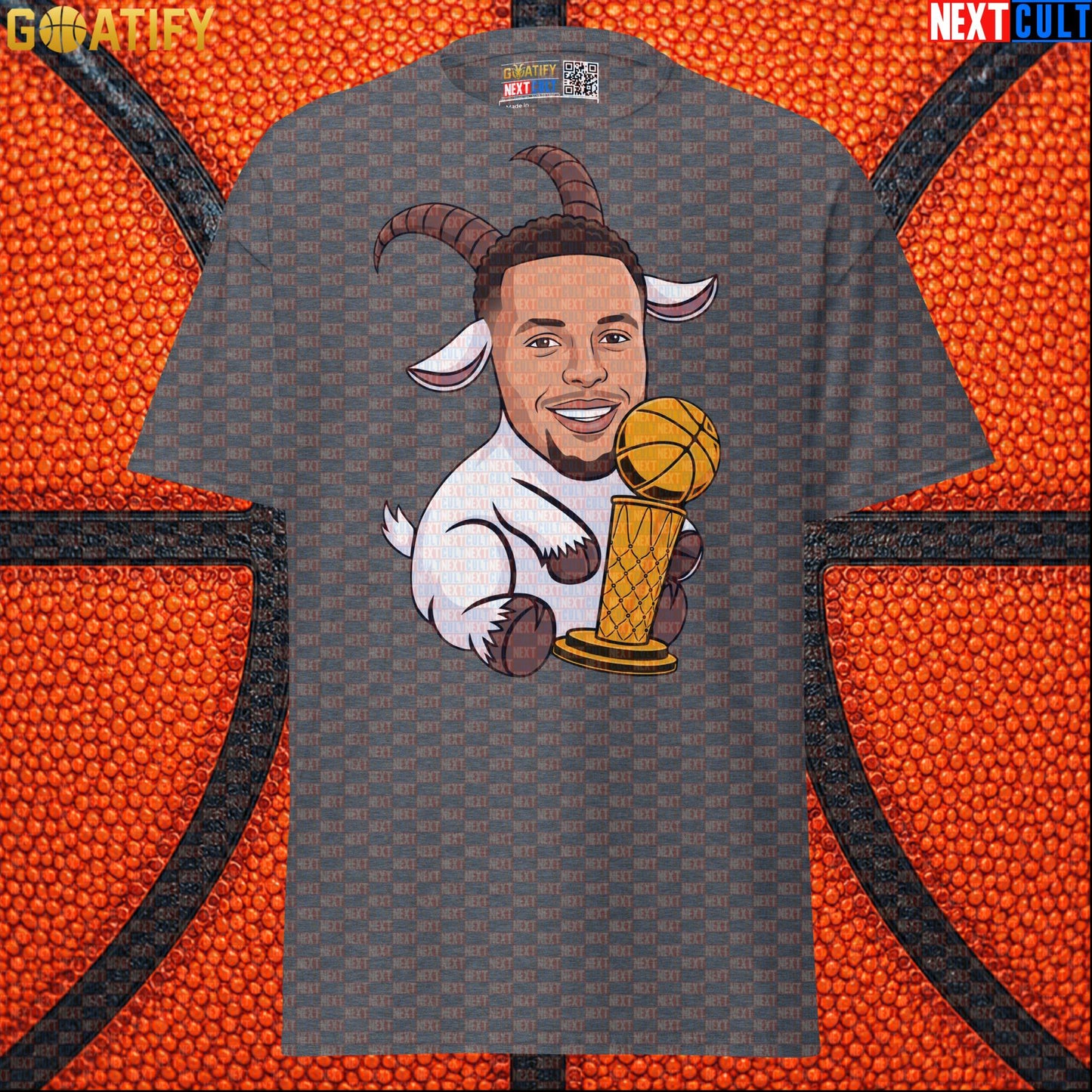 Basketball T-Shirt Stephen Curry GOAT Champion Graphic Tee for Warriors Fans & NBA Gifts |  | ["Basketball", "Golden State Warriors", "NBA", "Stephen Curry"]