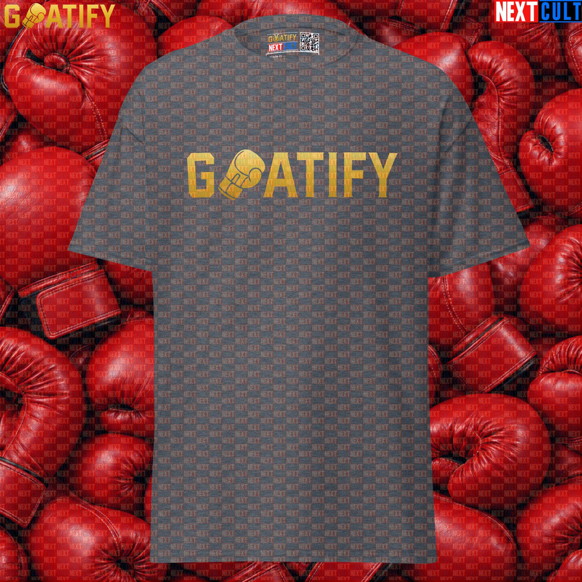 Boxing GOAT T-Shirt GOATIFY Gold Fight Graphic Tee for Boxing Fans & Martial Arts Gifts | T-shirts | ["Boxing", "Martial Arts", "NCB"]