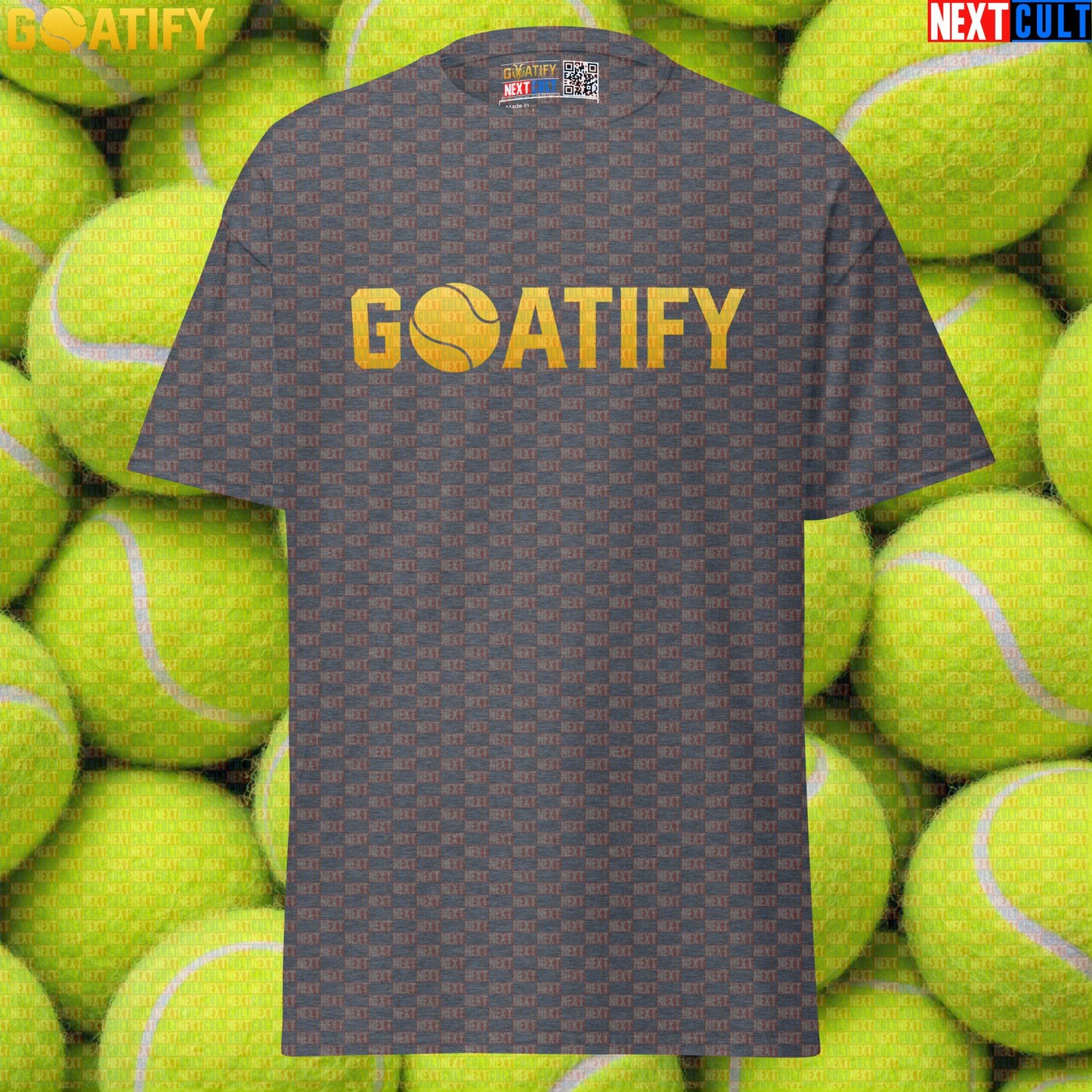 Tennis GOAT T-Shirt Golden Ball Graphic for Tennis & Padel Fans, Players & Gifts | GOATIFY | T-shirts | ["NCB", "Padel", "Tennis"]