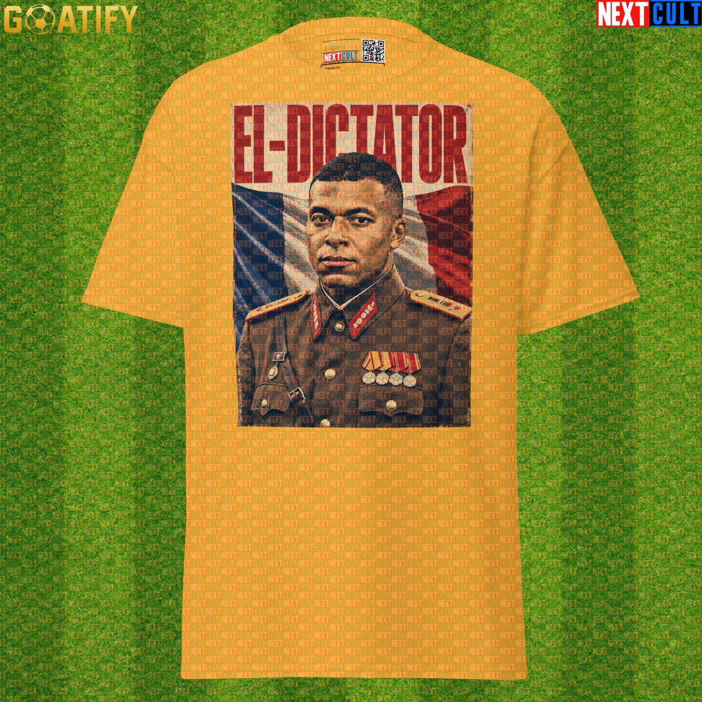 Kylian Mbappe T-Shirt – El Dictator Vintage Football Poster Graphic Tee for France Fans |  | ["Football", "France", "Kylian Mbappe", "PSG", "Real Madrid", "Soccer"]