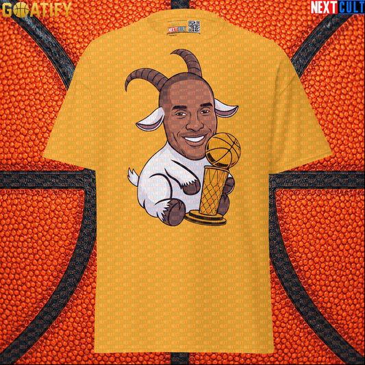 Kobe Bryant T-Shirt – The GOAT Champion Graphic Tee for Lakers Fans & Basketball Gifts Gold T-shirts Next Cult Brand
