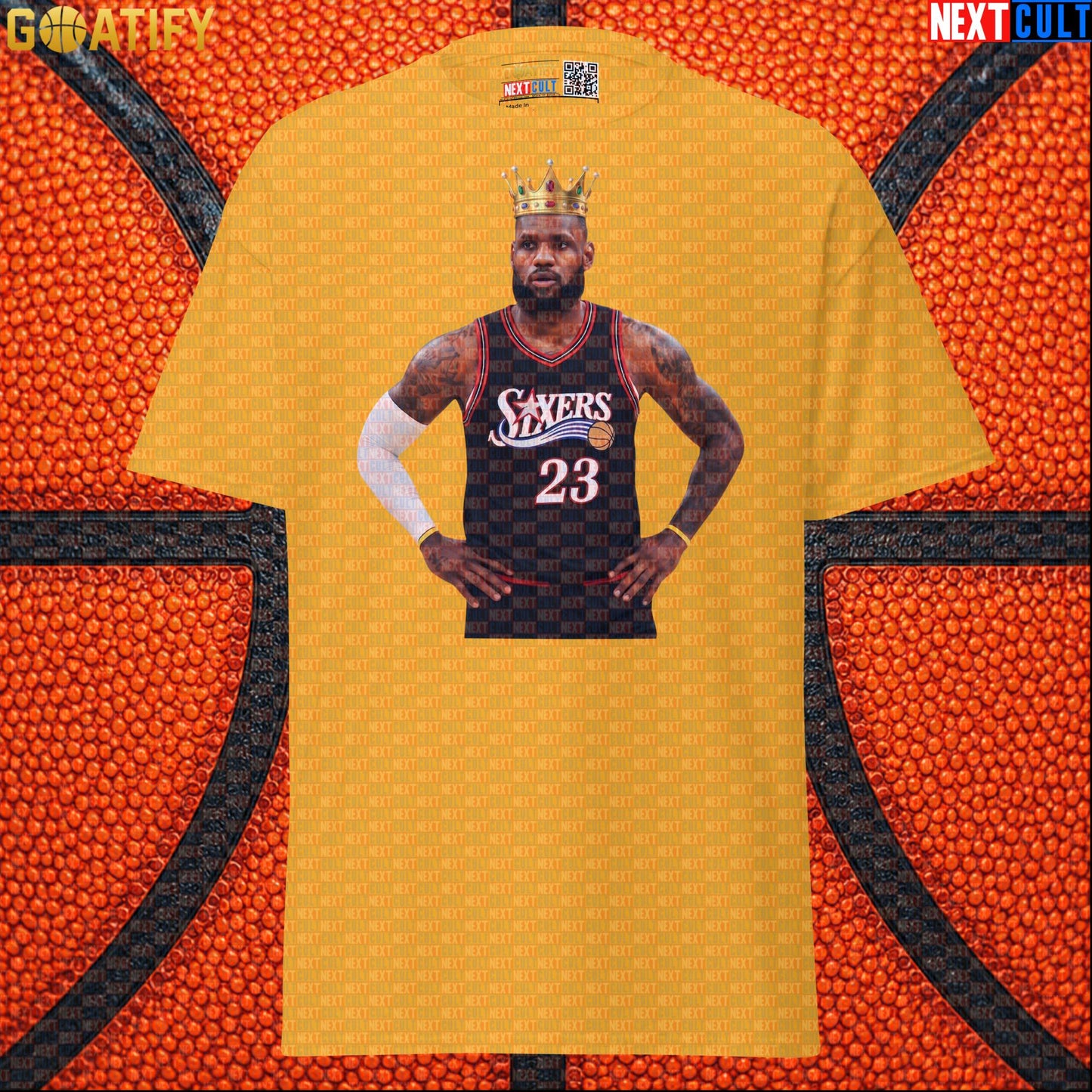 LeBron James T-Shirt – King of Philly 76ers Basketball Graphic Tee for NBA Fans & Gifts |  | ["Basketball", "LeBron James", "NBA", "Philadelphia 76ers"]