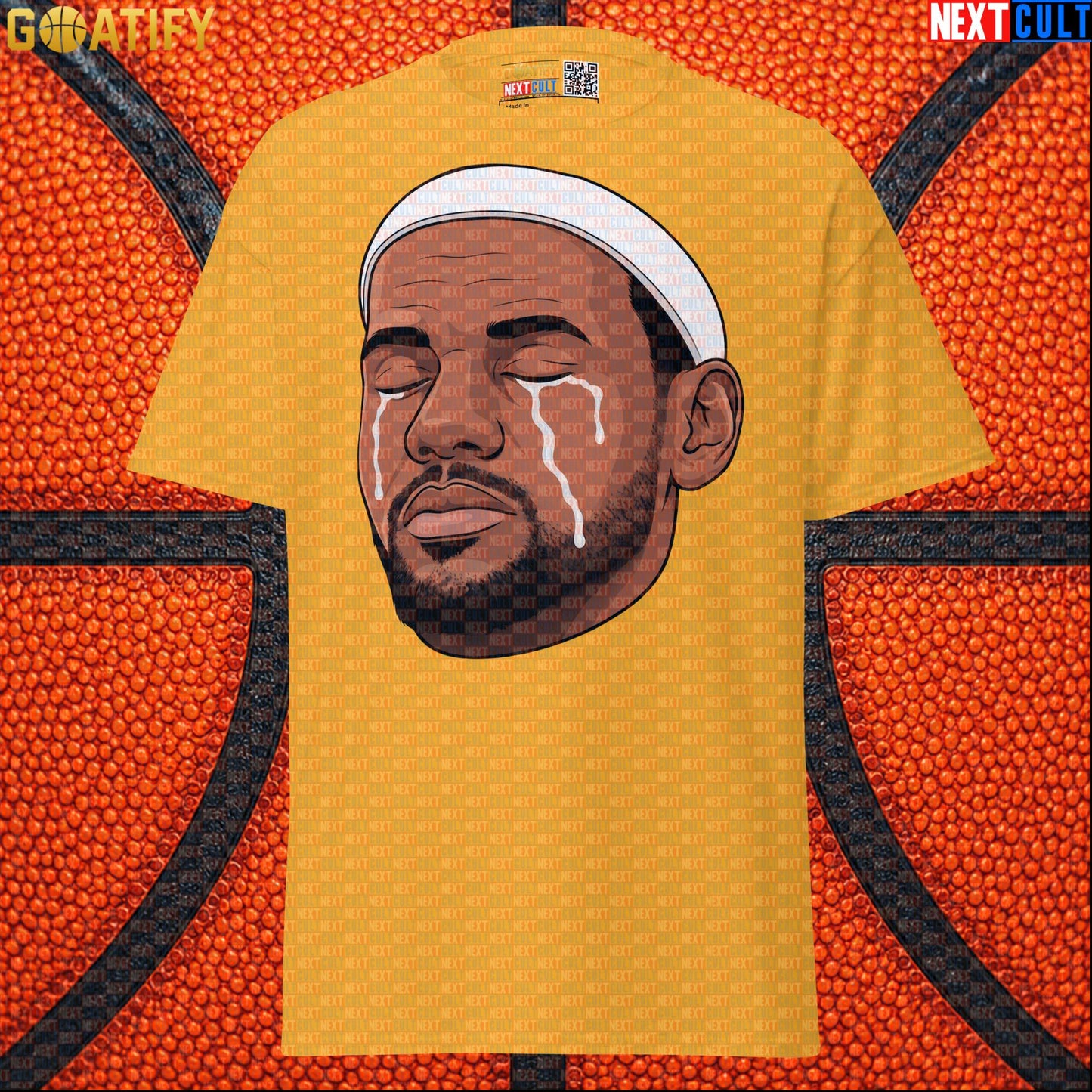 Crying LeBron Meme T-Shirt – Emotional NBA Basketball Graphic Tee Gift for Sports Fans |  | ["Basketball", "LeBron James", "NBA"]