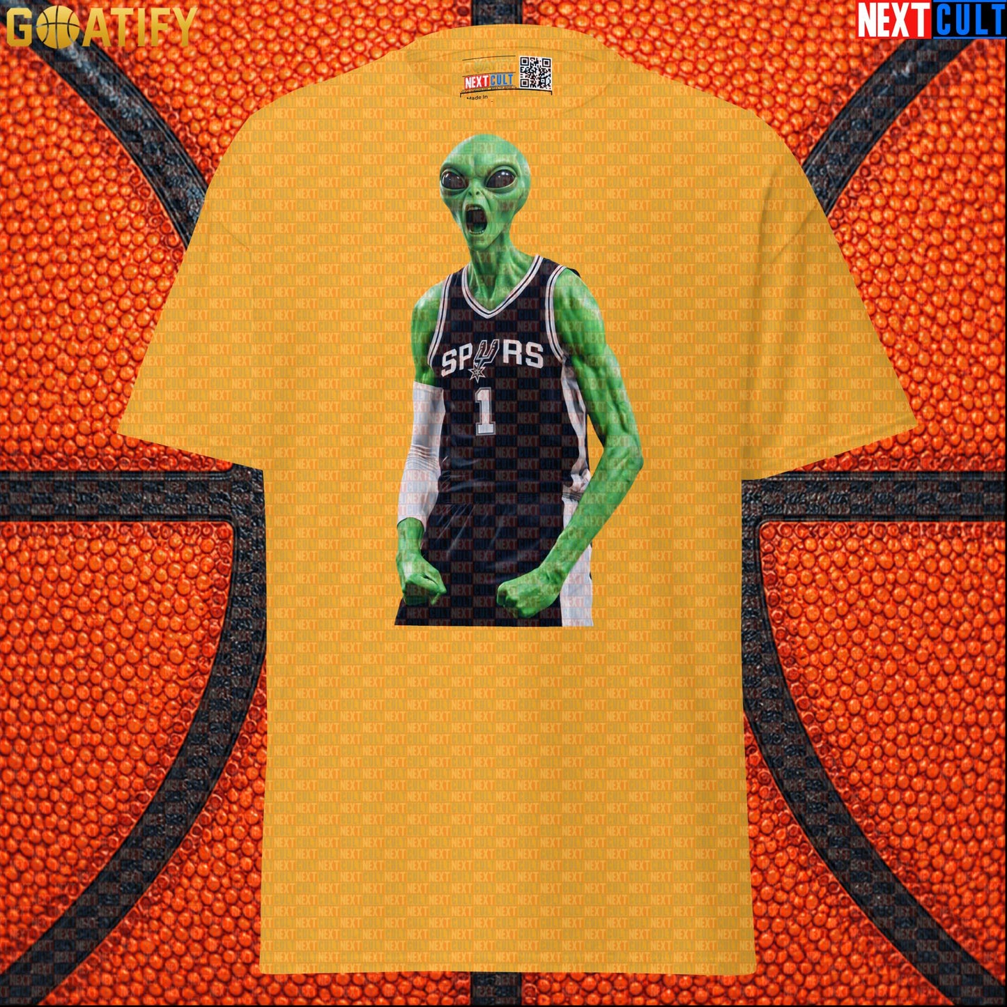 Basketball T-Shirt Alien Wemby Screaming Graphic for Victor Wembanyama and Spurs Fans |  | ["Basketball", "France", "NBA", "San Antonio Spurs", "Victor Wembanyama", "Wemby"]