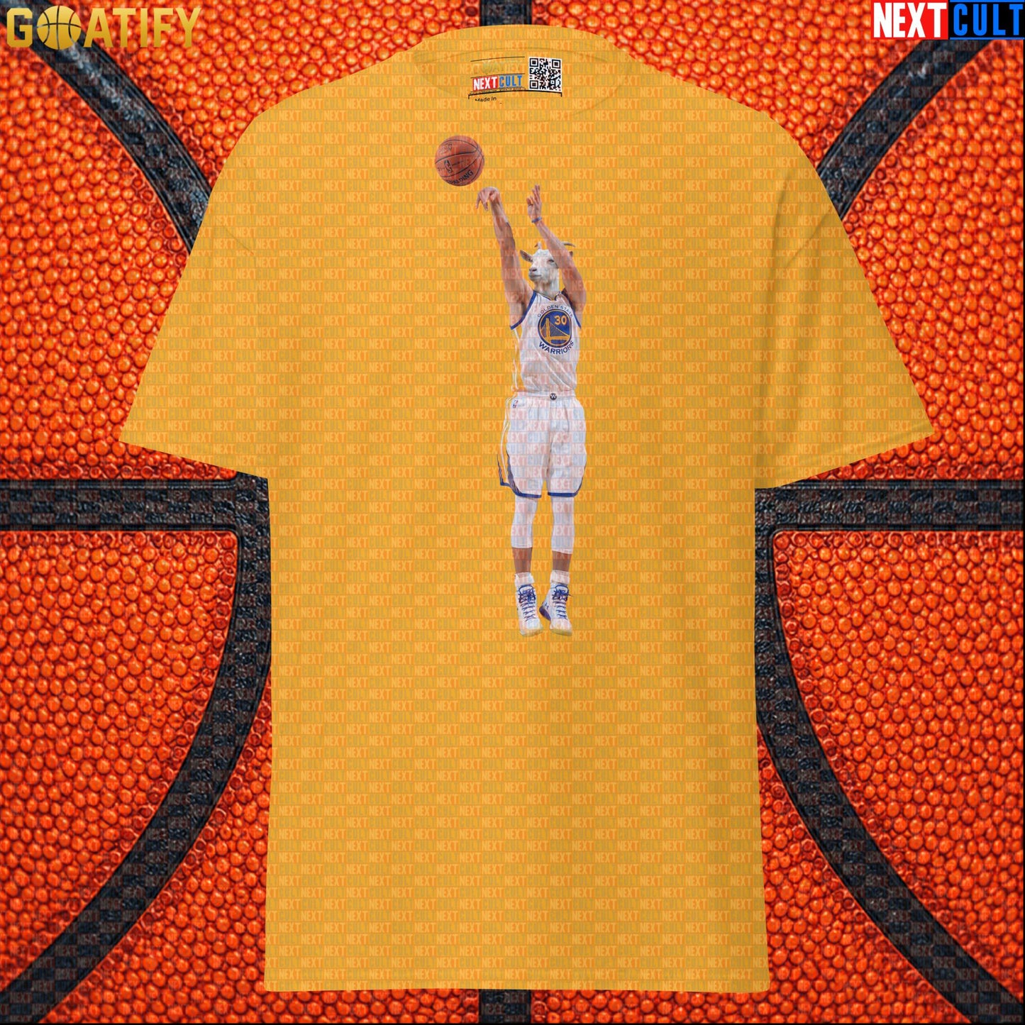 T-Shirt Stephen Curry GOAT 3 Pointer Graphic Tee for Warriors Fans NBA Basketball Gift Gold T-shirts Next Cult Brand